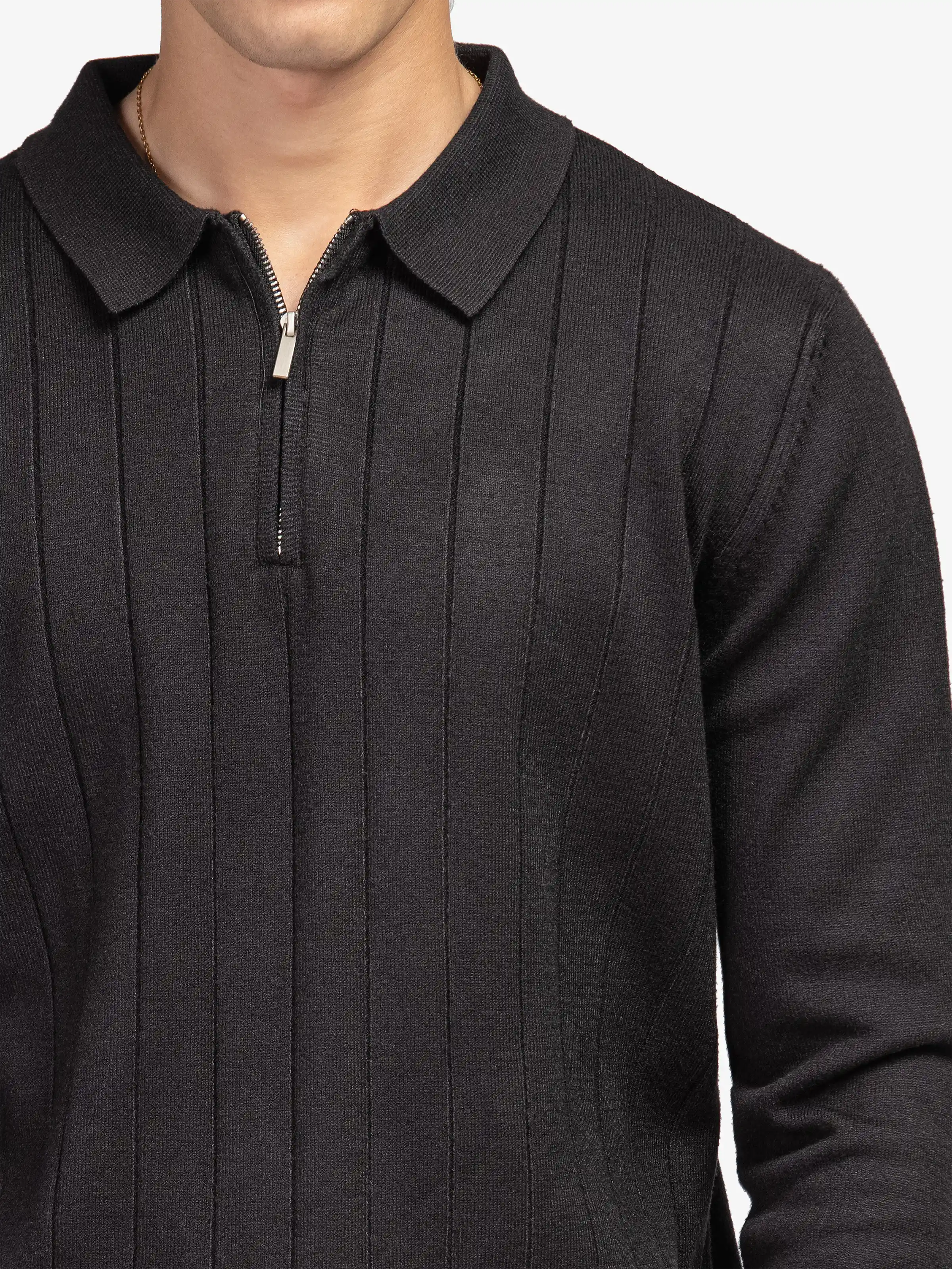 Men's Black Sweater - EMTSWT5-031 - Image 2