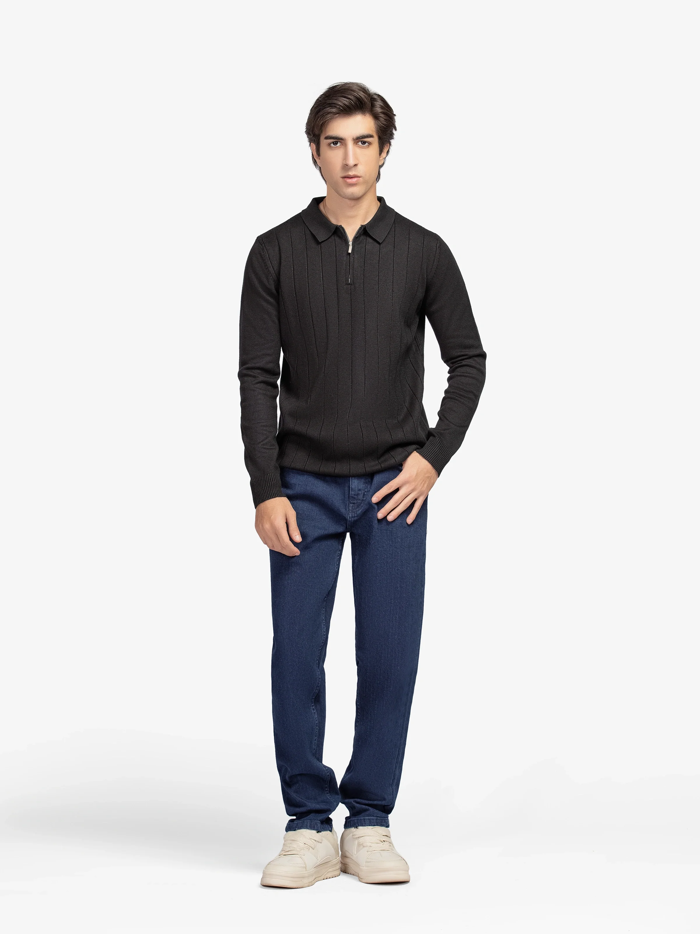 Men's Black Sweater - EMTSWT5-031 - Image 3