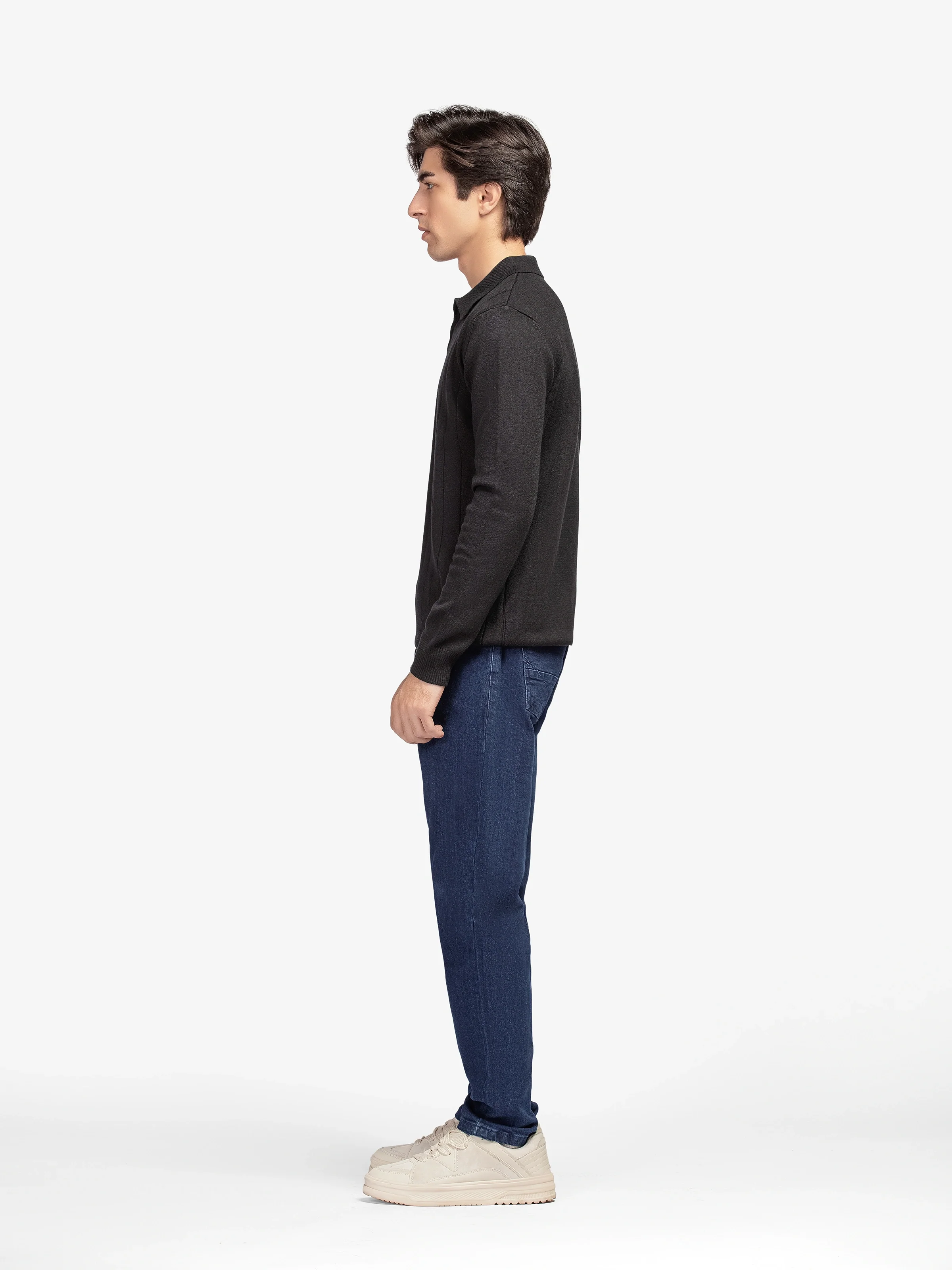Men's Black Sweater - EMTSWT5-031 - Image 4