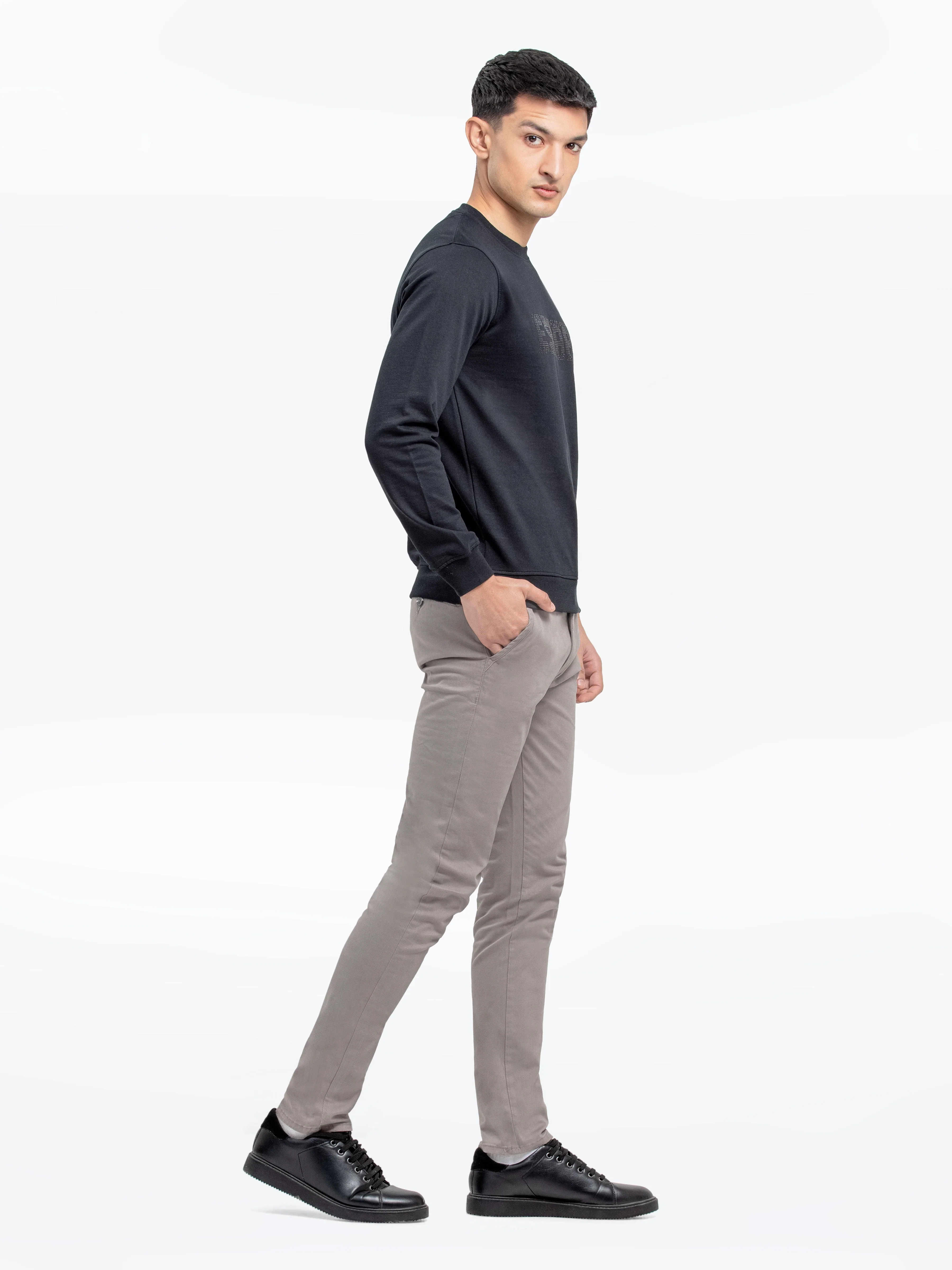 Men's Black Sweatshirt - EMTSS24-001 - Image 4