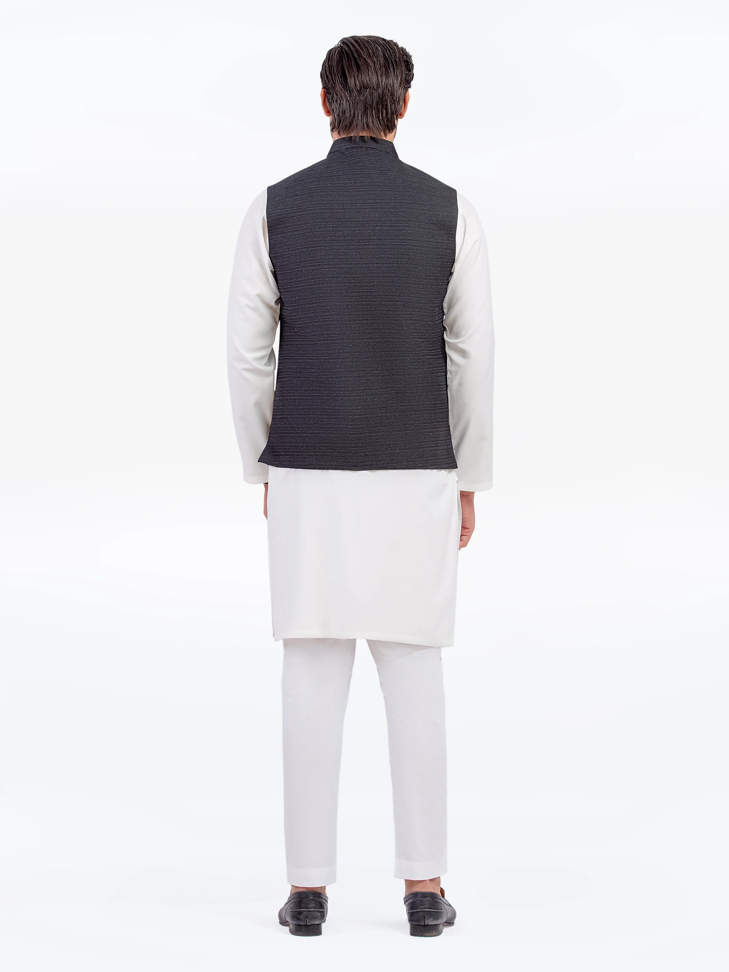 Men's Black Waist Coat - EMTWC5-35956 - Image 5
