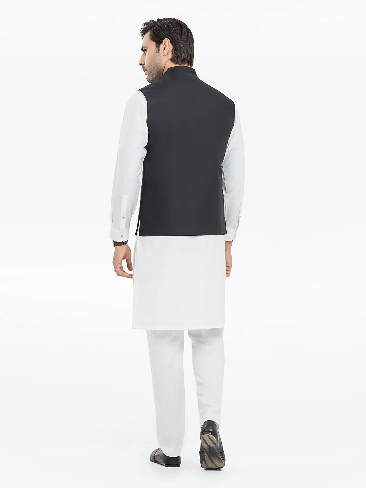 Men's Black Waist Coat - EMTWCP24-35926 - Image 5