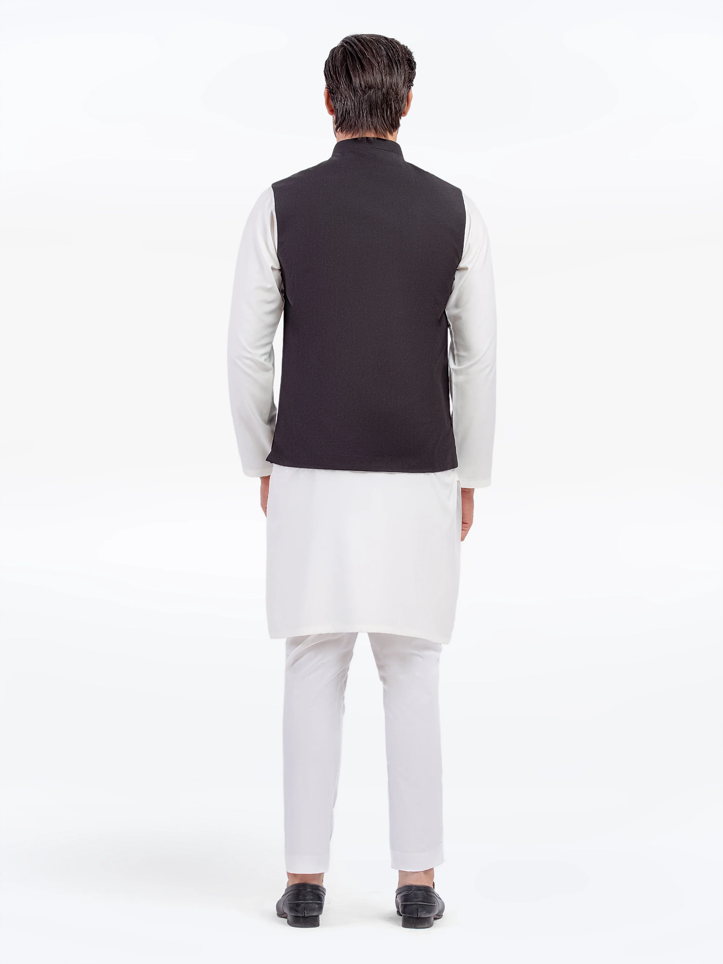 Men's Black Waist Coat - EMTWCP5-35951 - Image 5