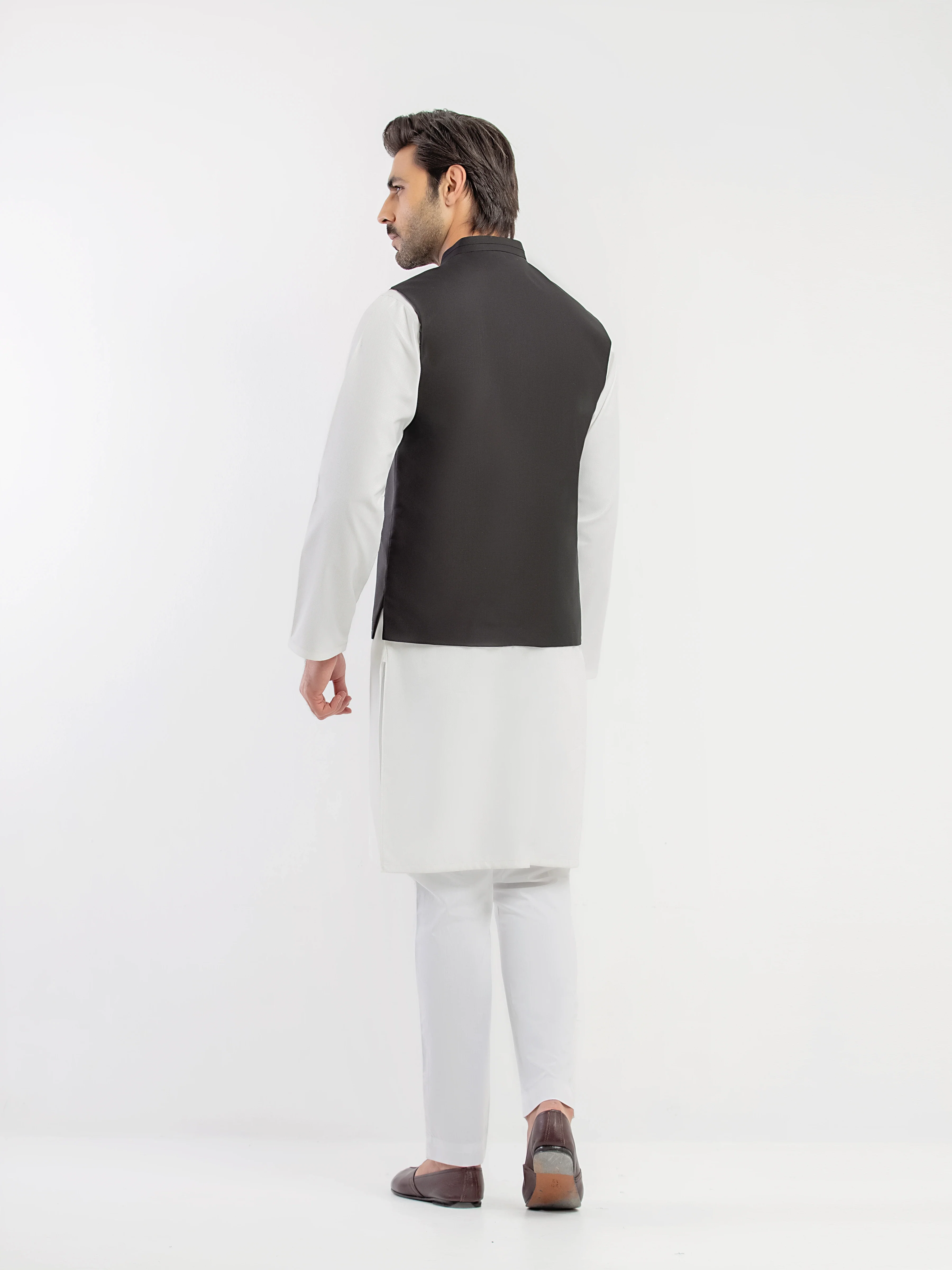 Men's Black Waist Coat - EMTWCP5-35974 - Image 5
