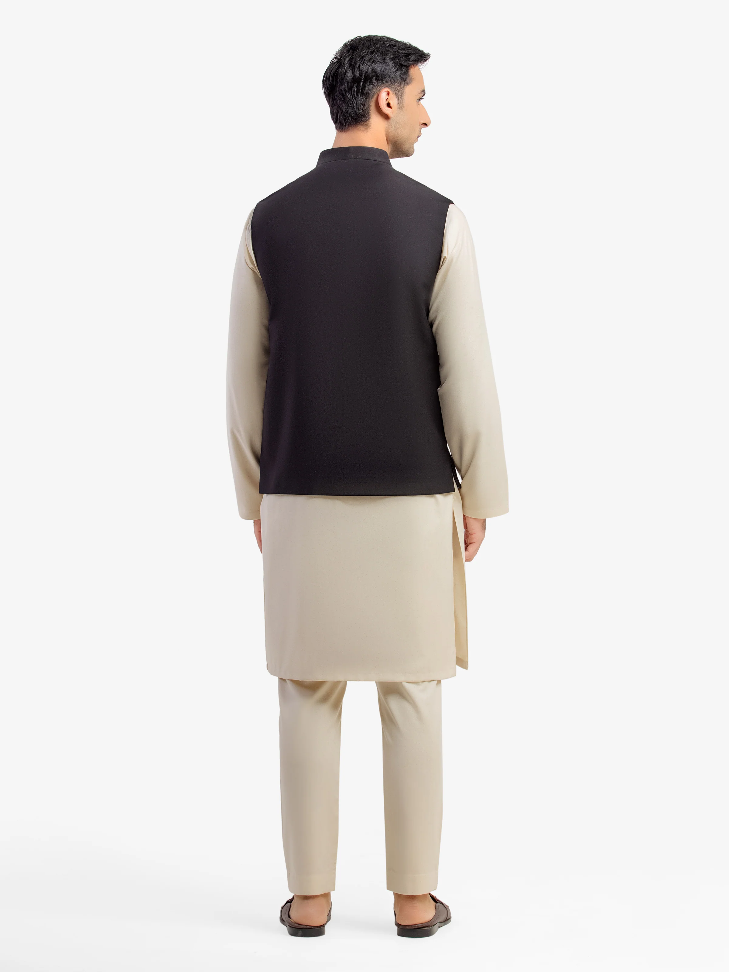 Men's Black Waist Coat - EMTWCP5-35977 - Image 5