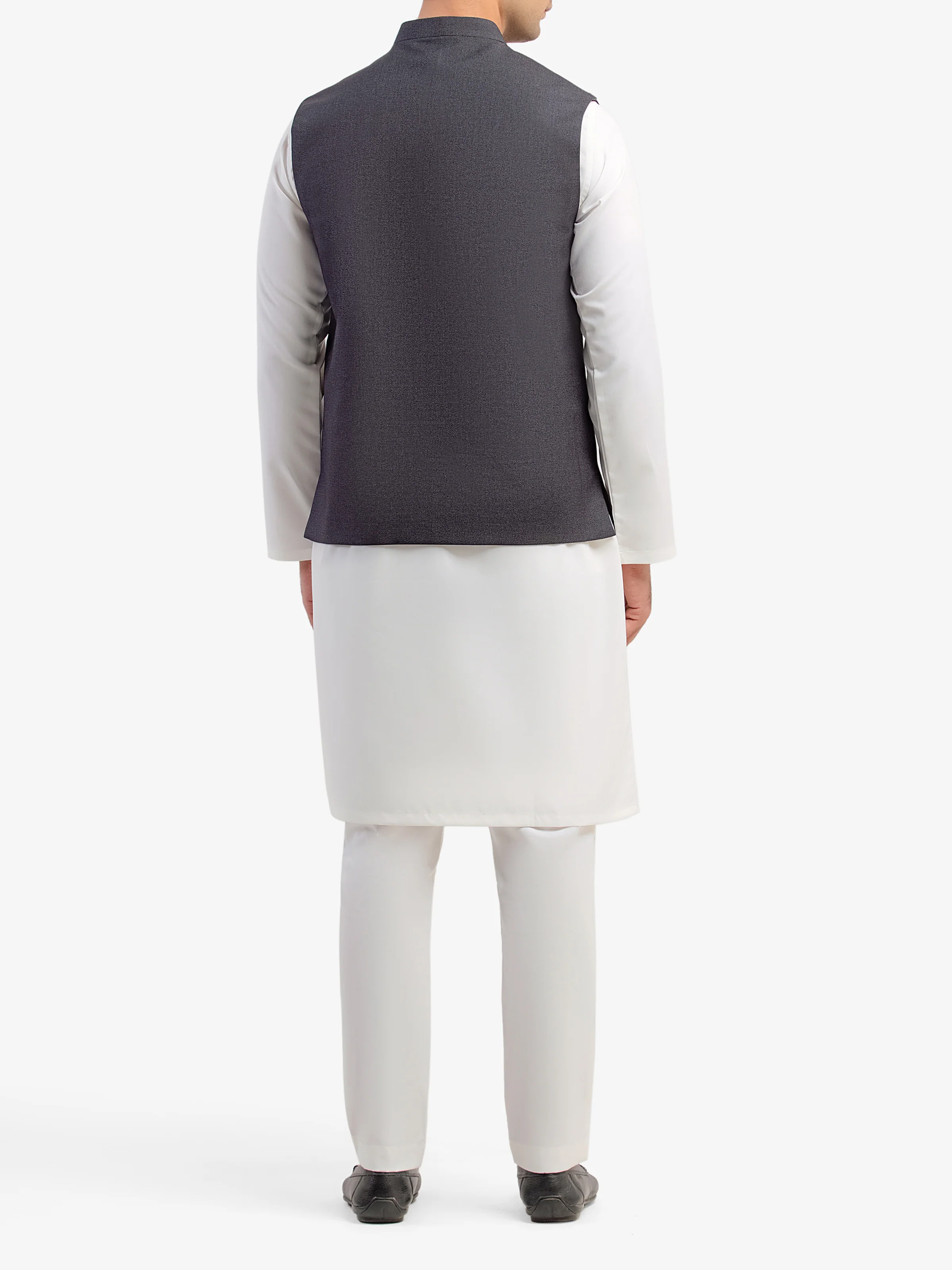 Men's Black Waist Coat - EMTWCP5-35978 - Image 5