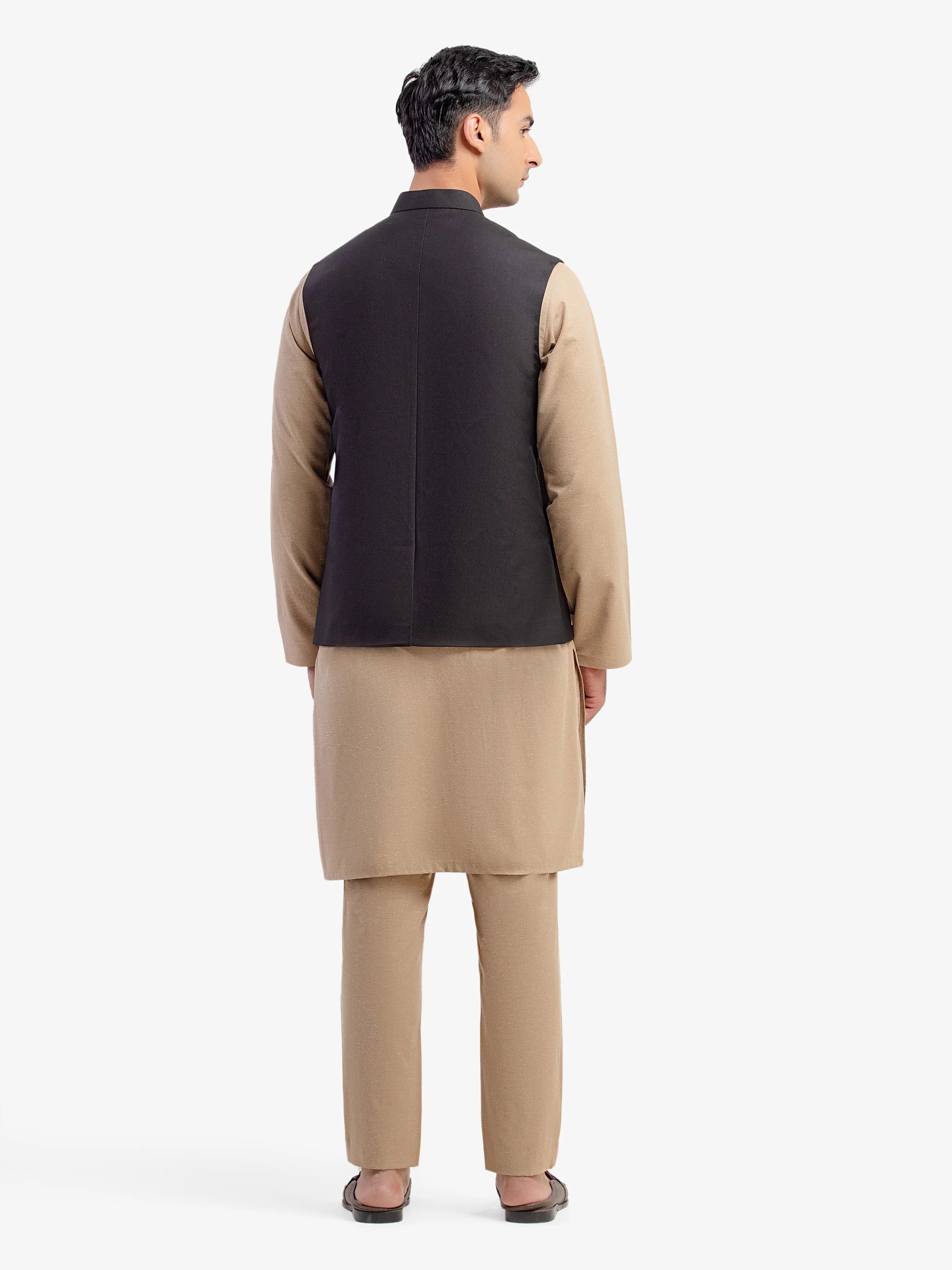 Men's Black Waist Coat - EMTWCP5-35979 - Image 5