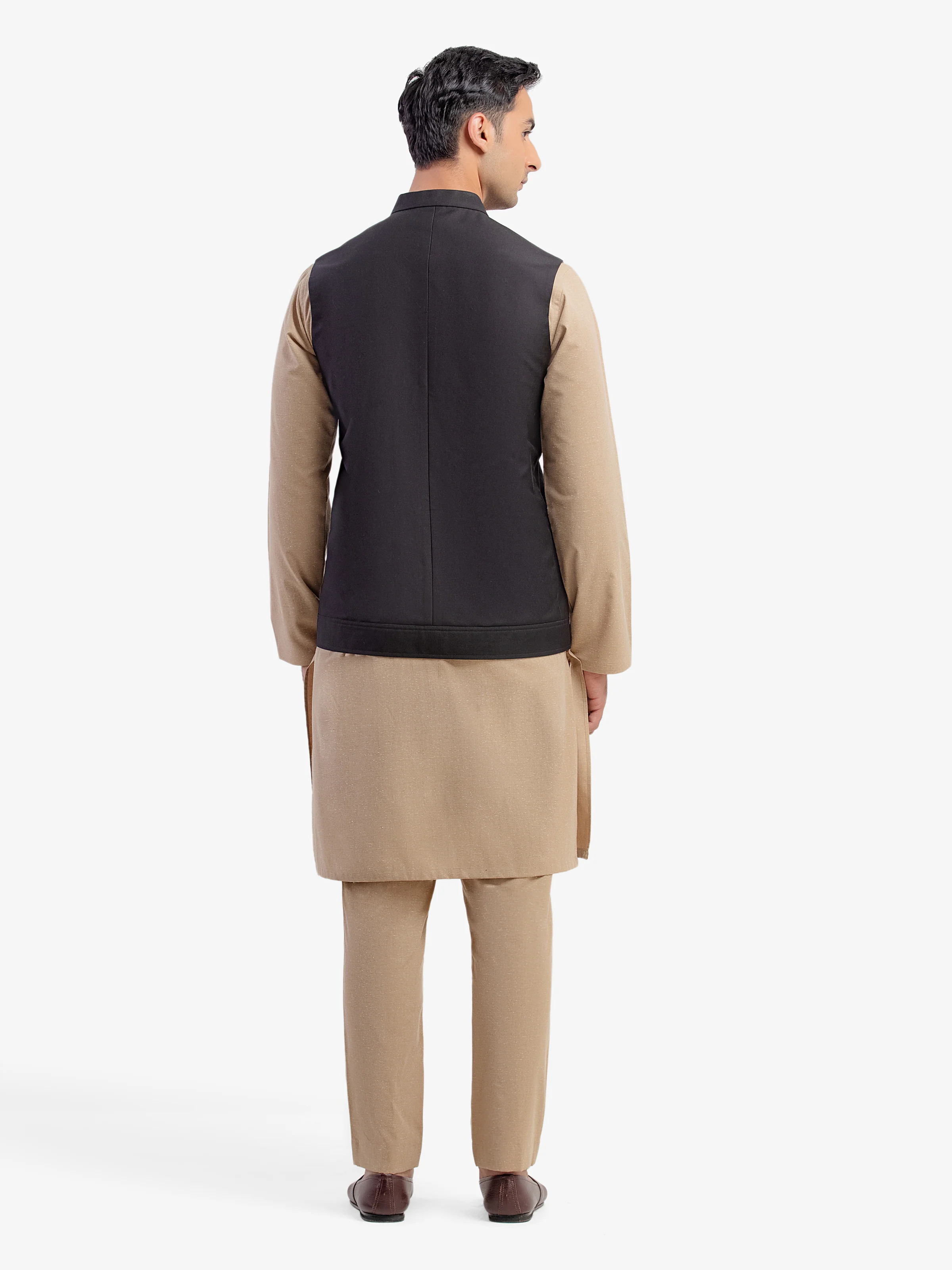 Men's Black Waist Coat - EMTWCP5-35991 - Image 5