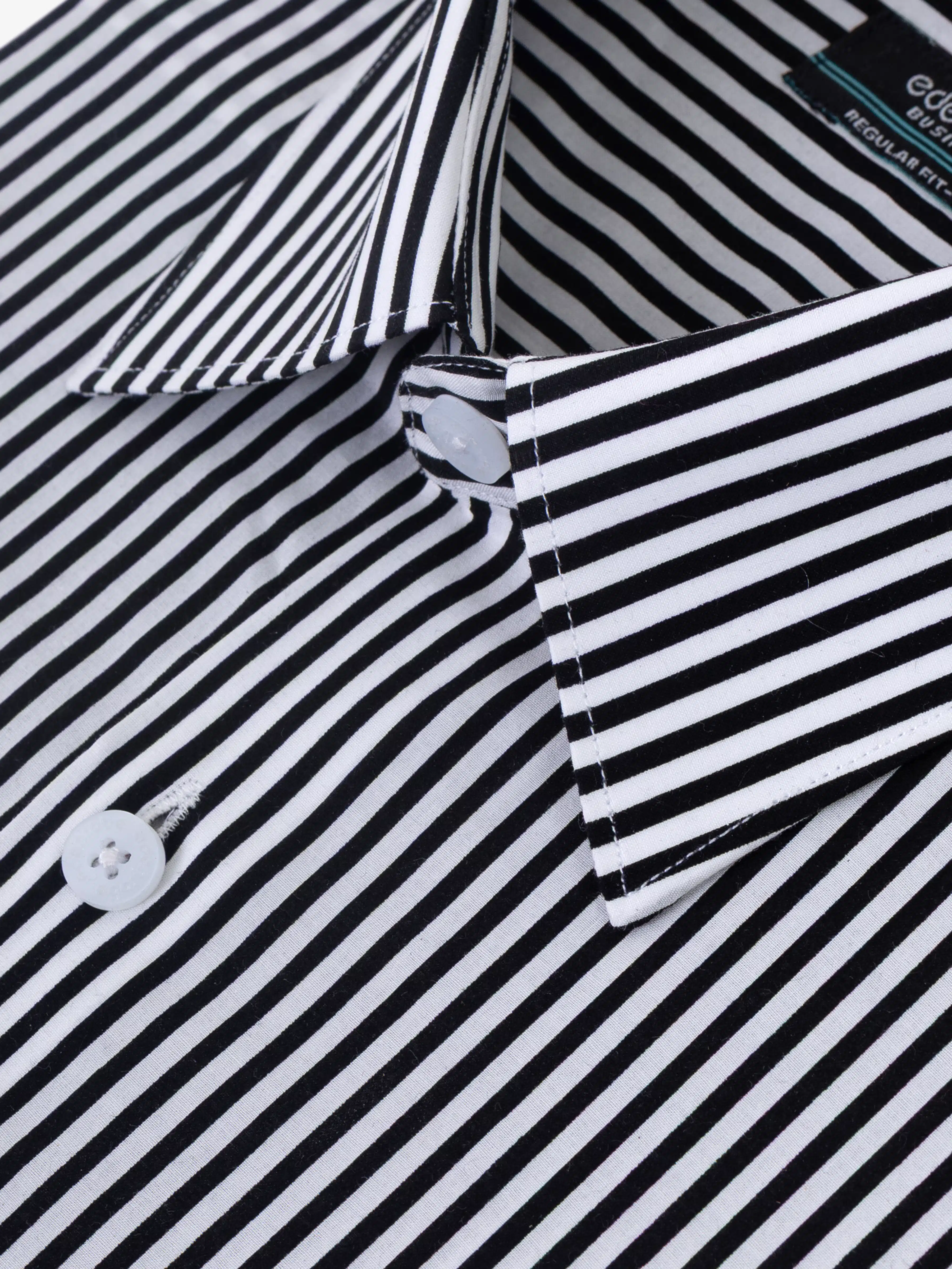 Men's Black & White Shirt - EMTSB6-226 - Image 3