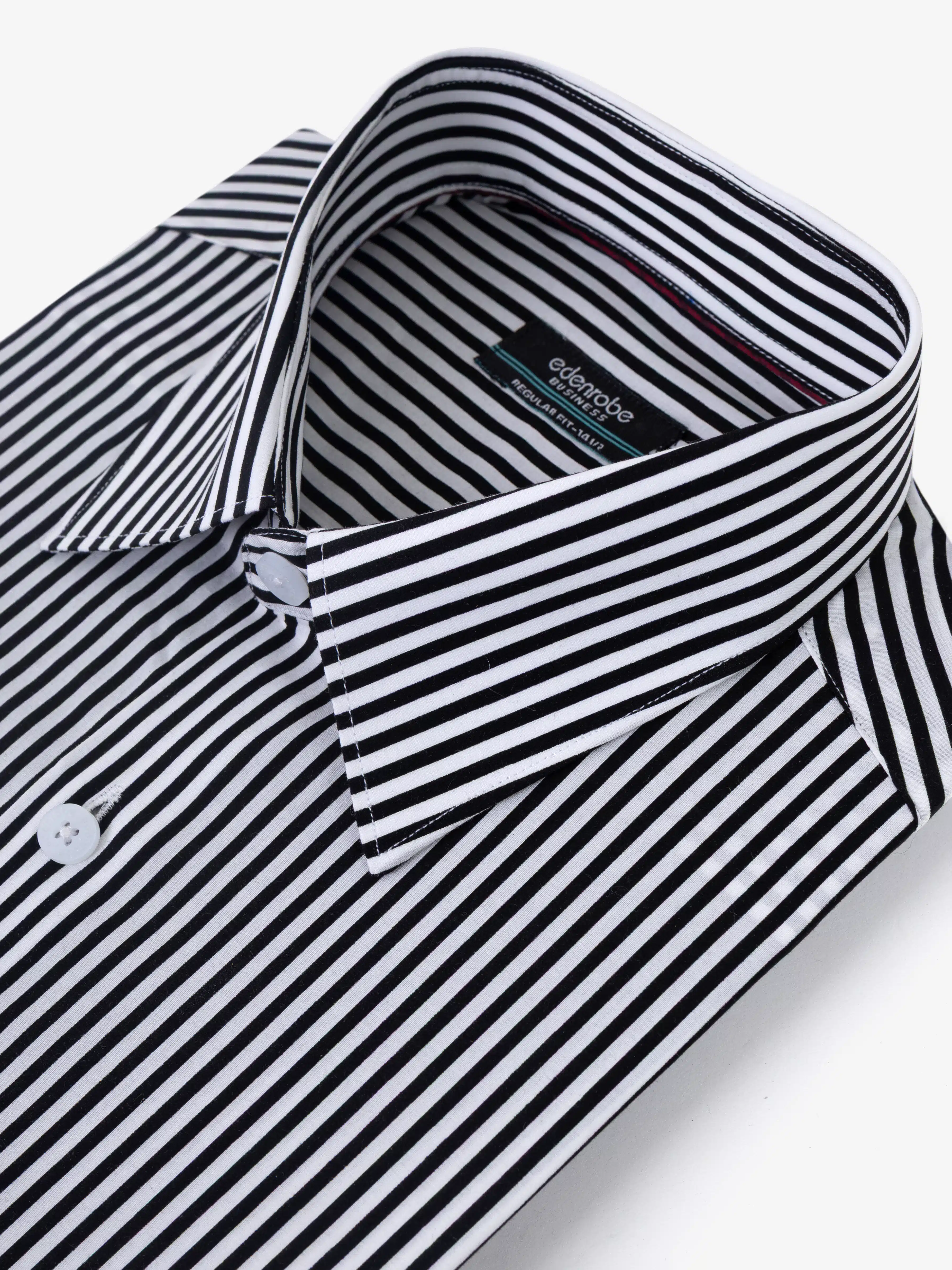 Men's Black & White Shirt - EMTSB6-226 - Image 4