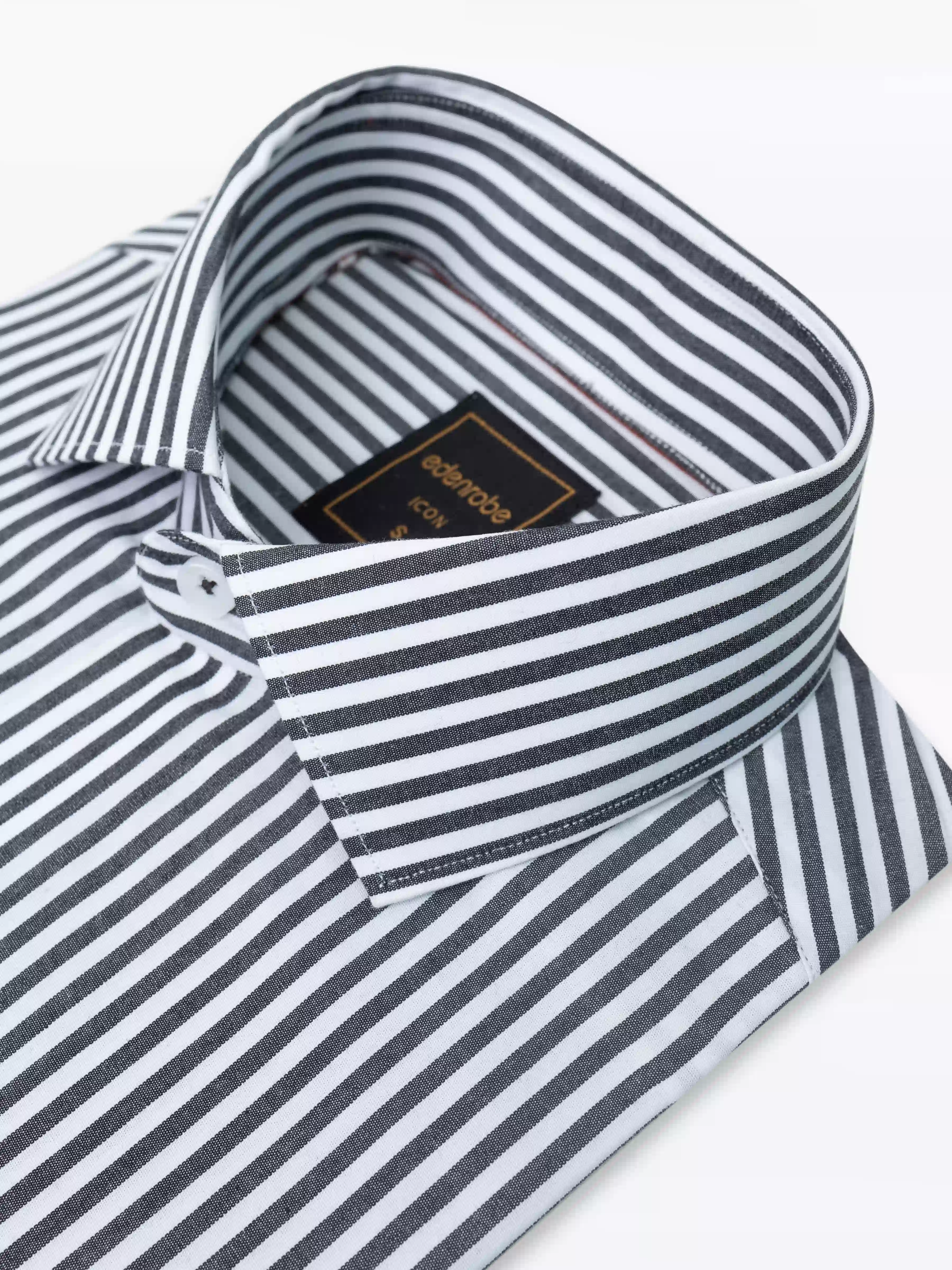 Men's Black & White Shirt - EMTSI24-50725 - Image 3