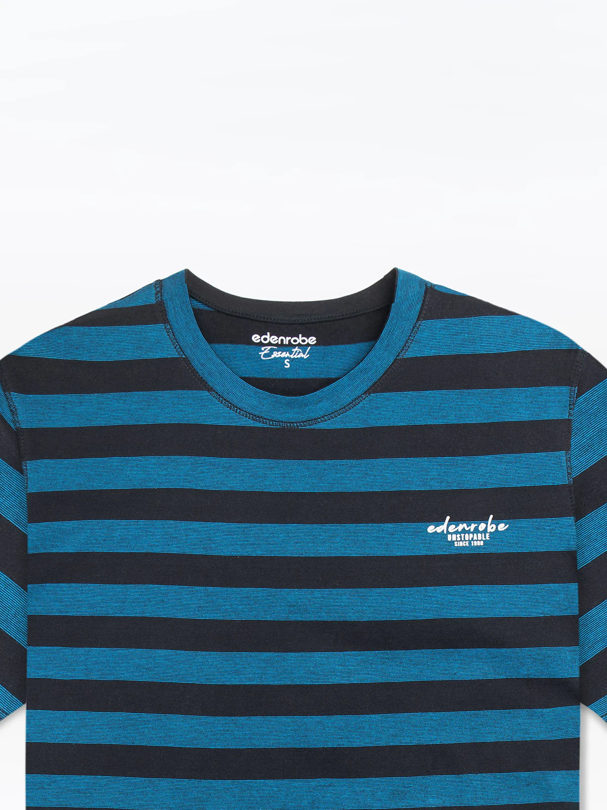Men's Blue & Black Graphic Tee - EMTGT24-028 - Image 2