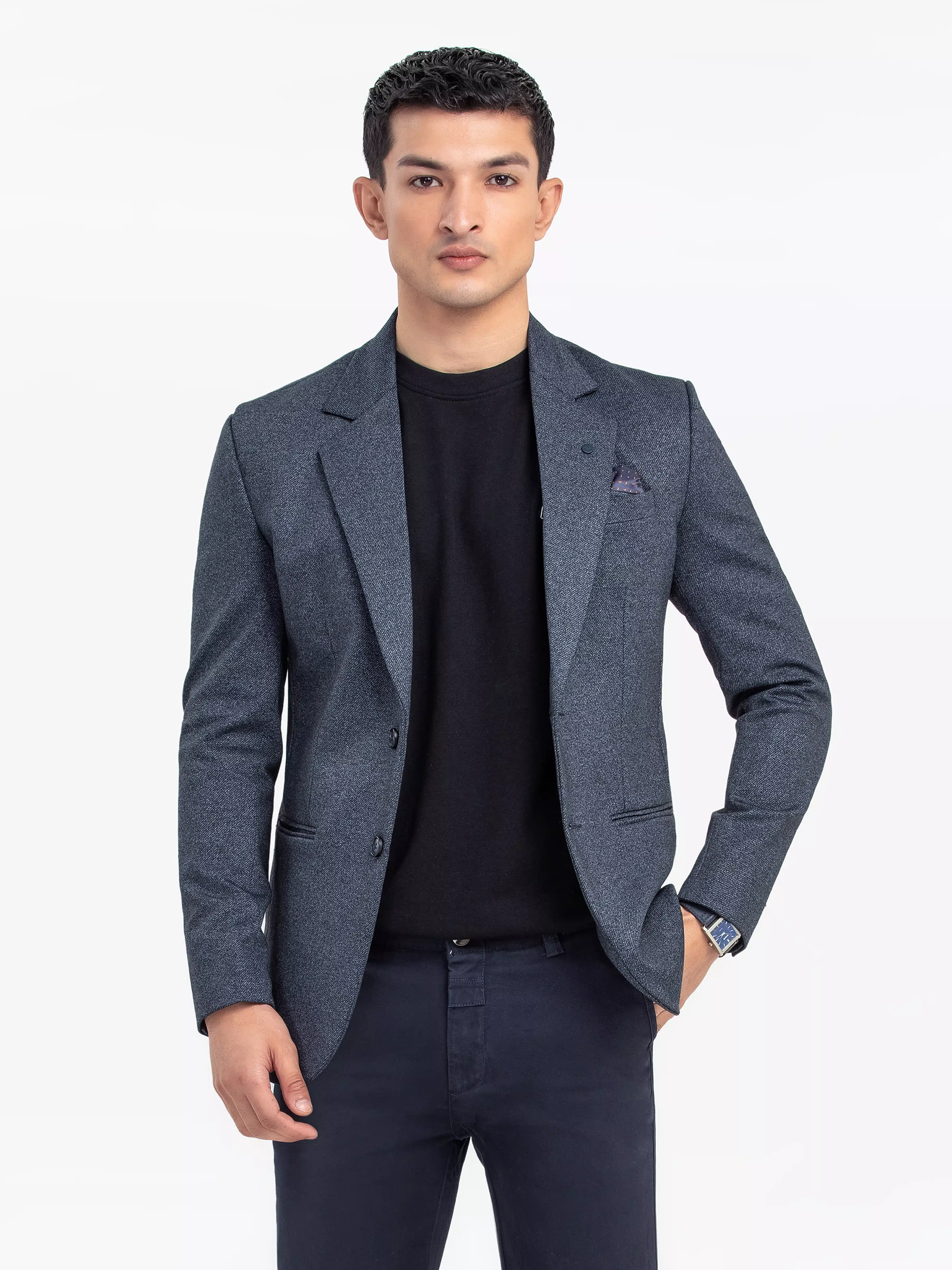 Men's Blue Blazer - EMTBK24-003 - Image 3