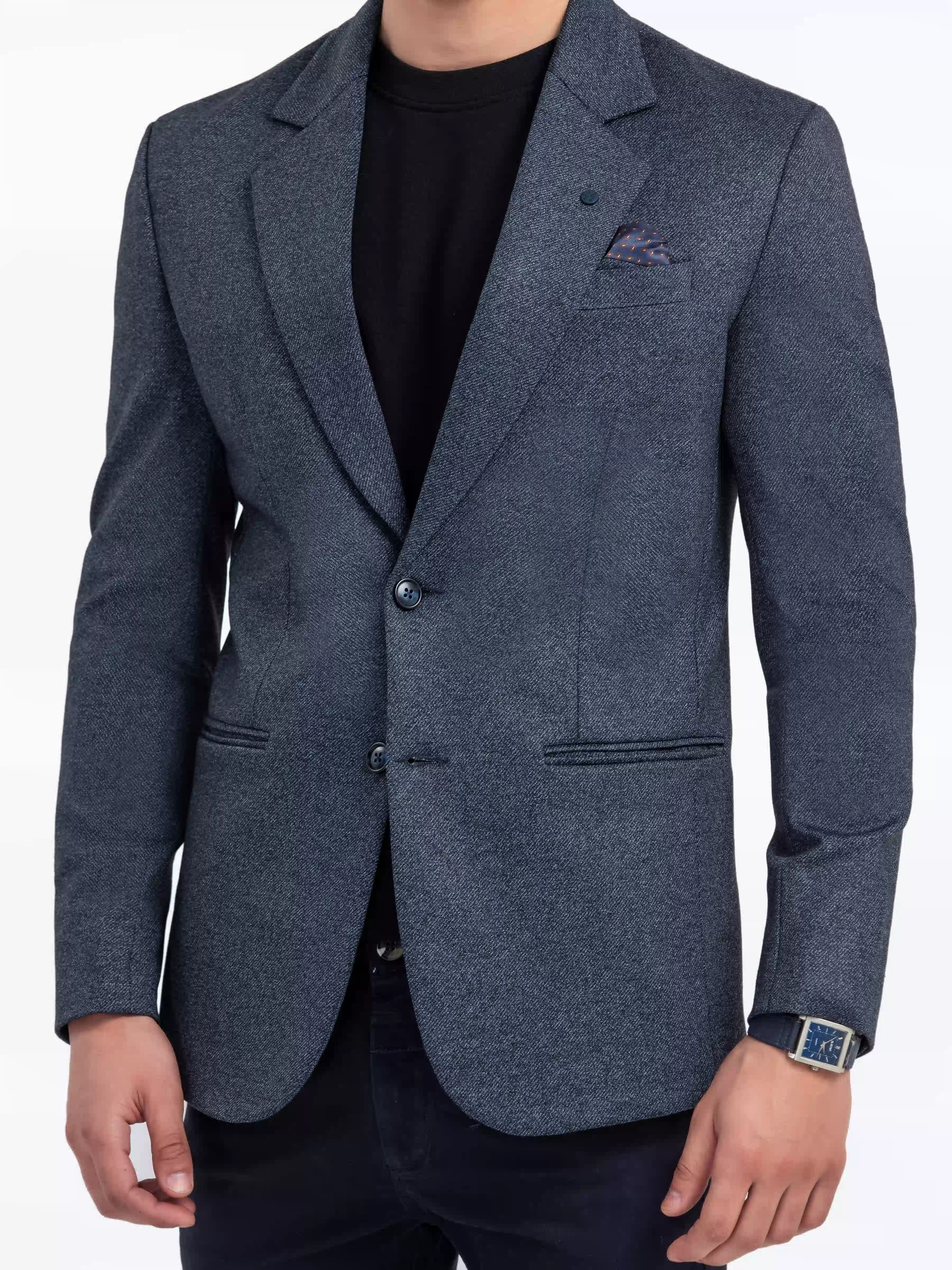 Men's Blue Blazer - EMTBK24-003 - Image 4