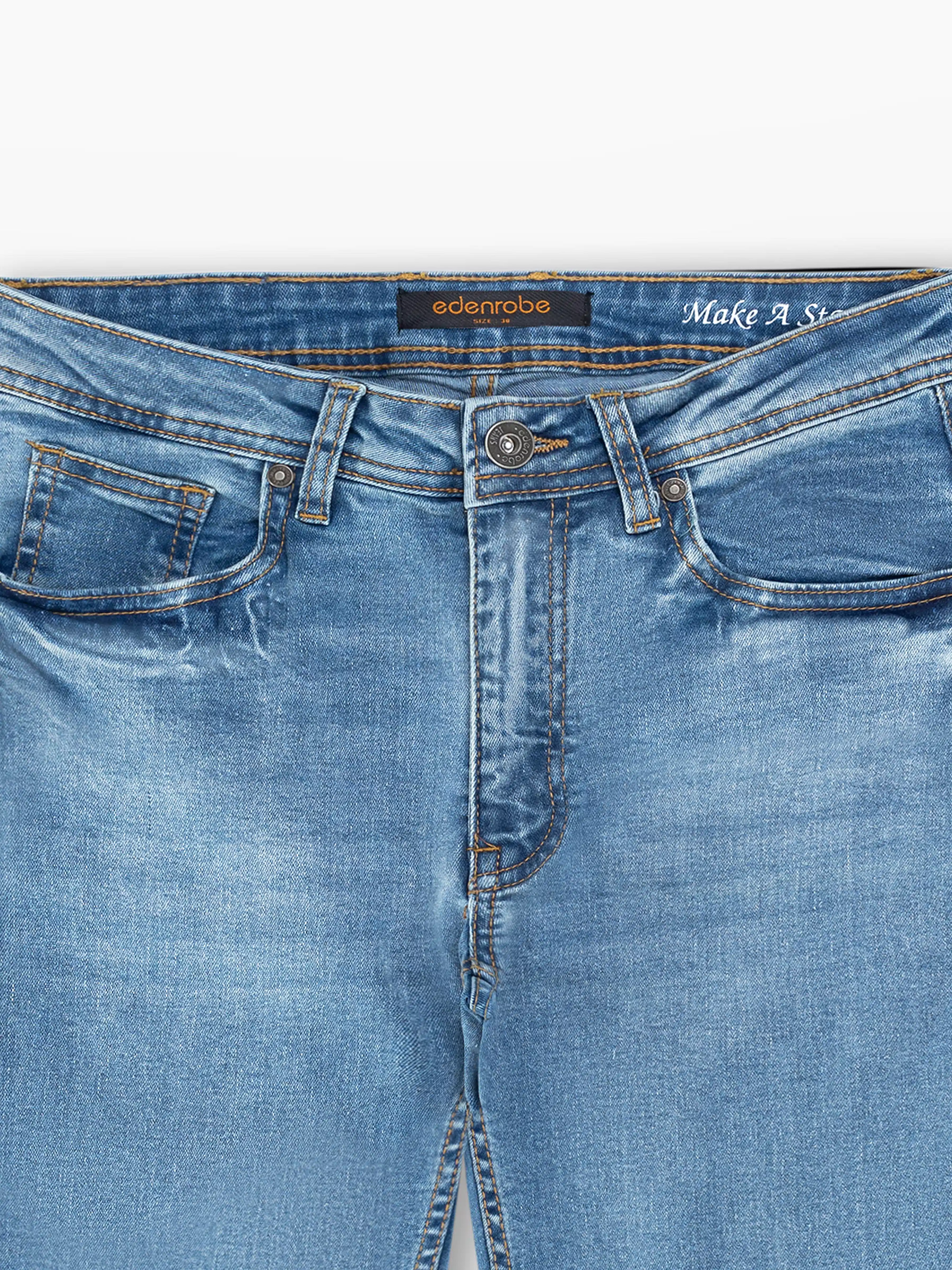 Men's Blue Denim Pant - EMBPD24-011 - Image 2