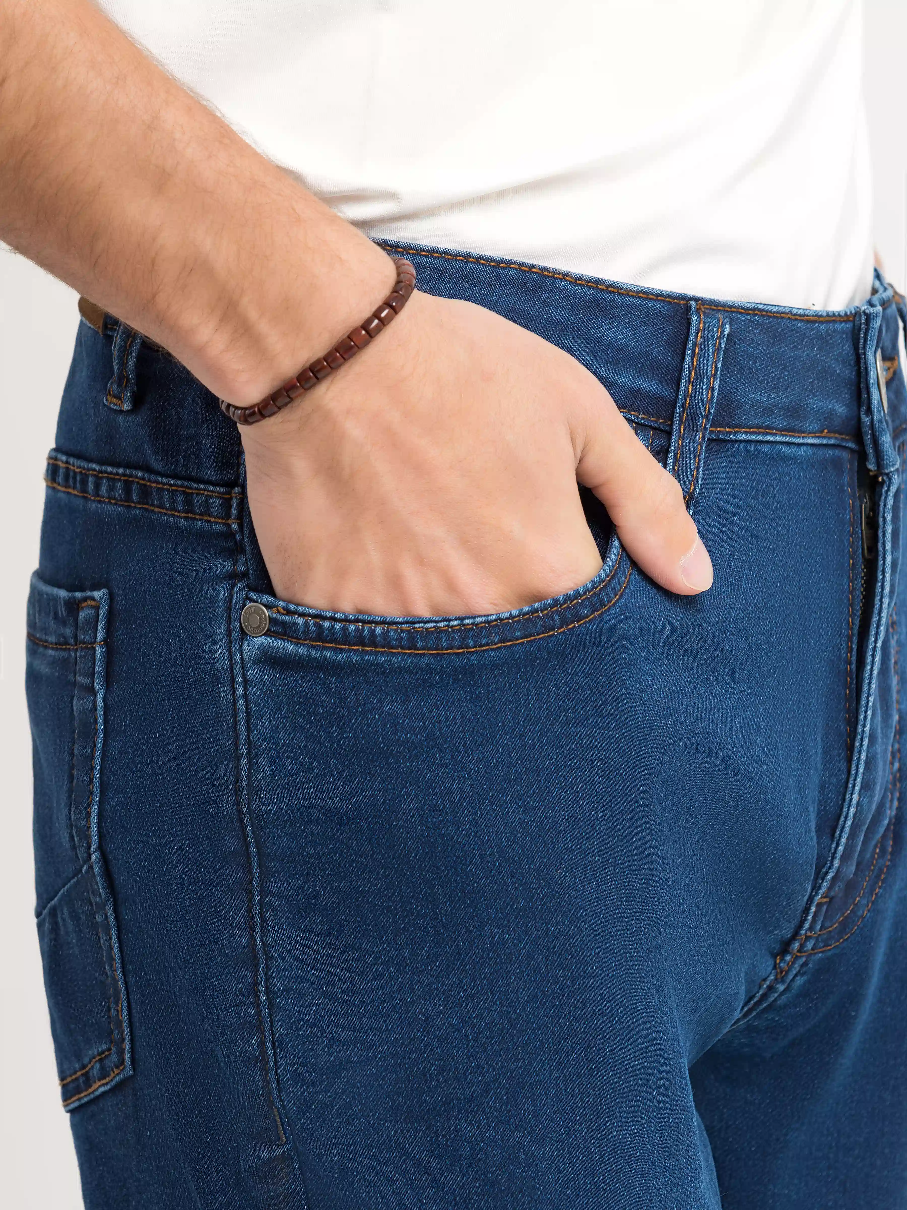 Men's Blue Denim Pant - EMBPD5-025 - Image 3