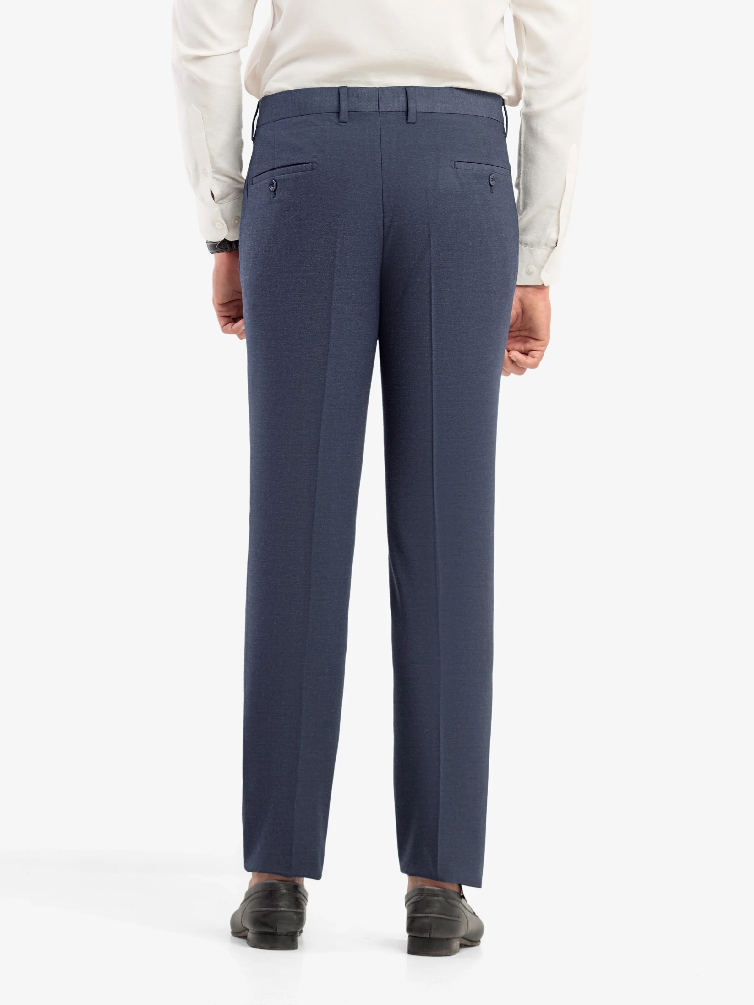 Men's Blue Formal Pant - EMBPF5-15279 - Image 6