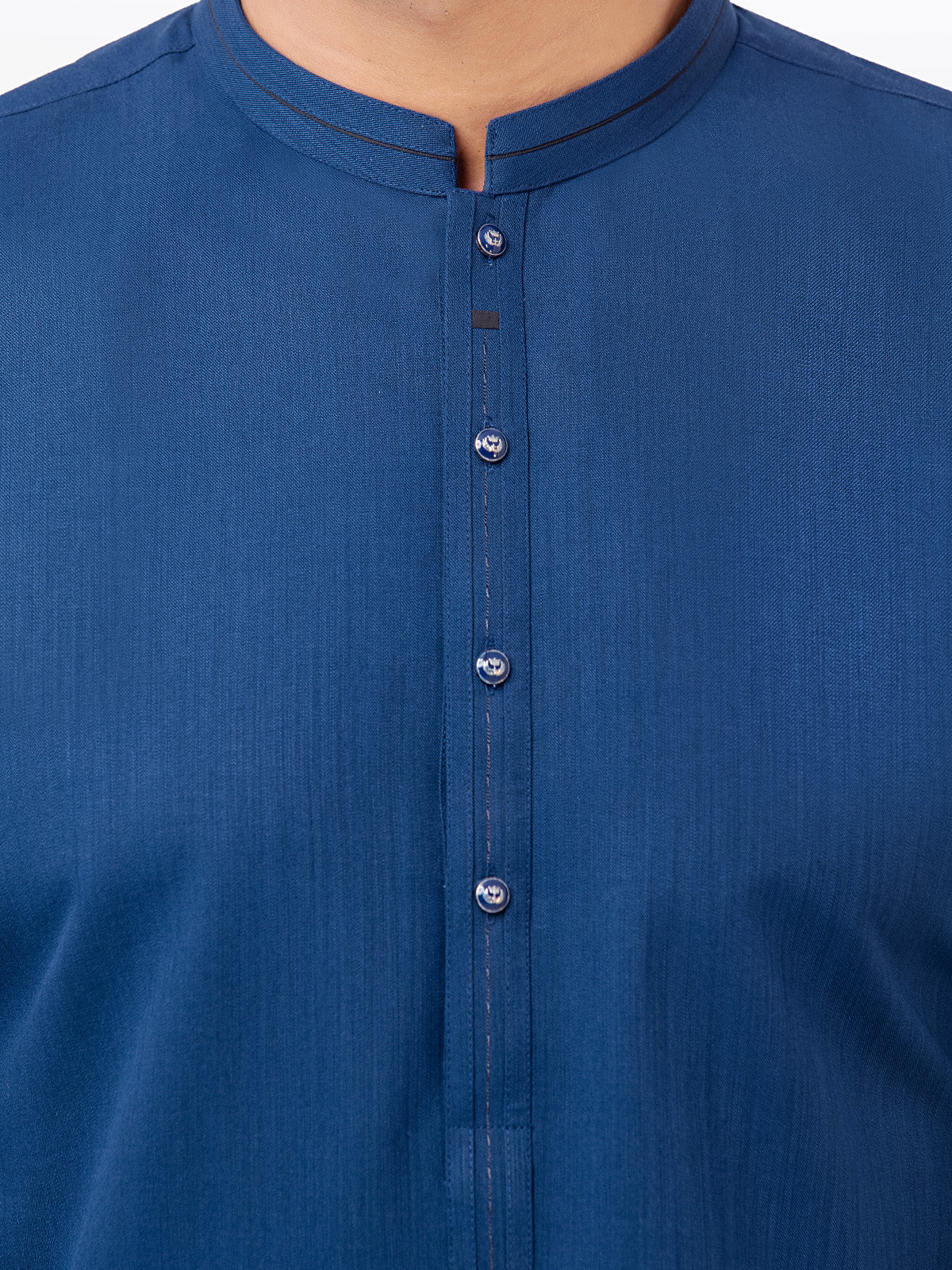 Men's Blue Kurta Pajama - EMTSW23-99400 - Image 5