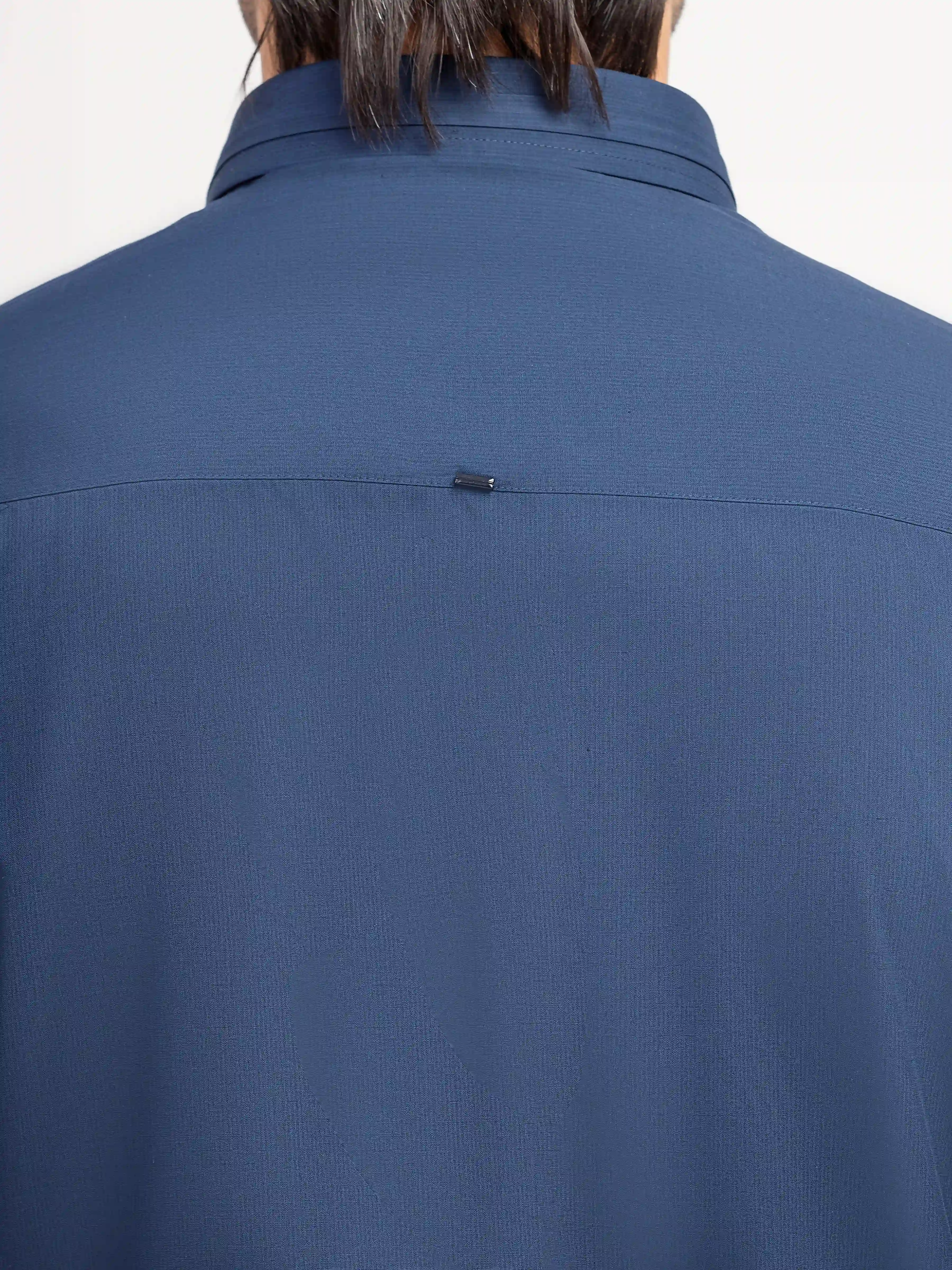 Men's Blue Shalwar Kameez - EMTKS5-41227 - Image 4
