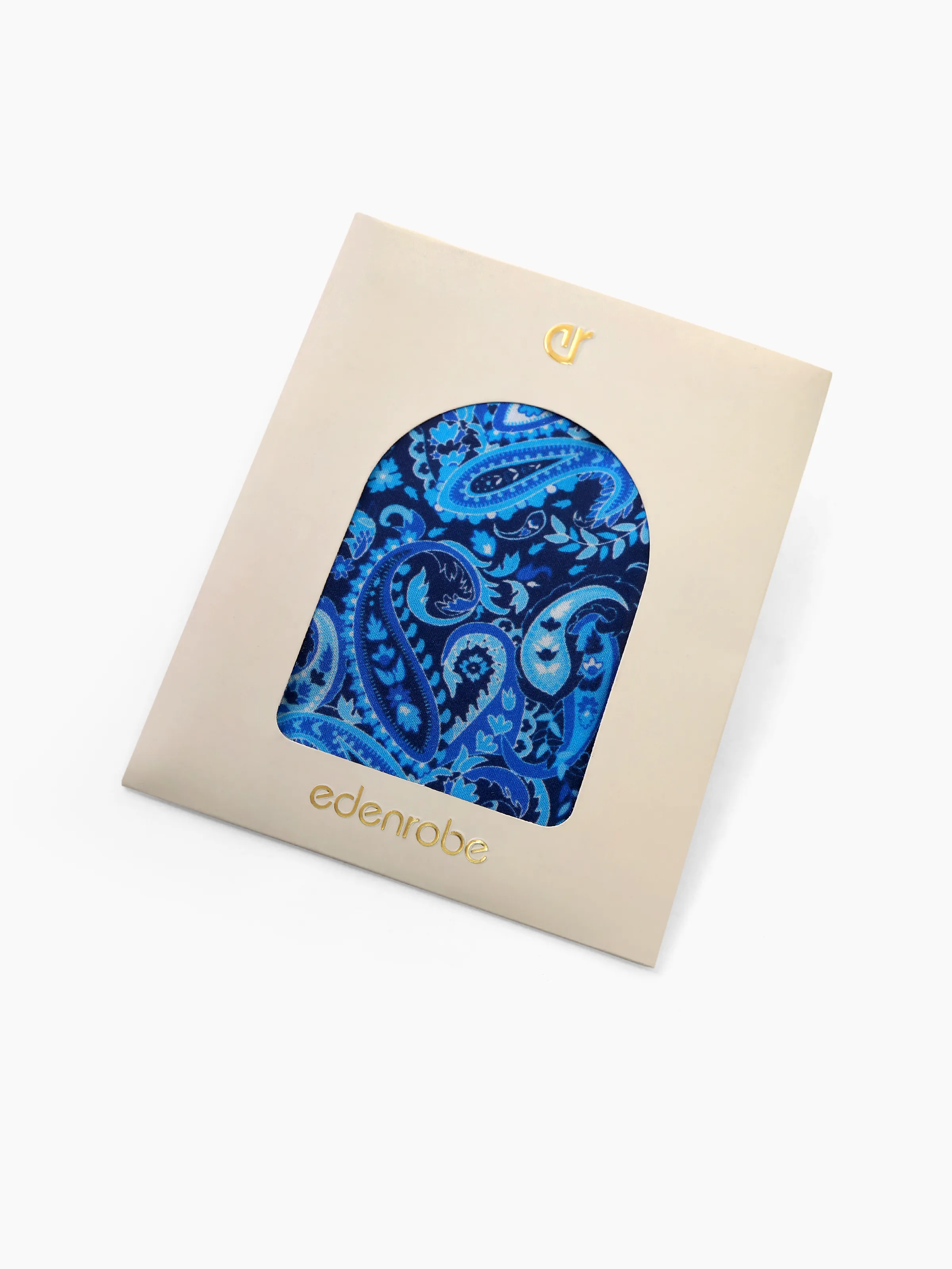 Men's Blue Pocket Square - EAMPS5-005 - Image 3