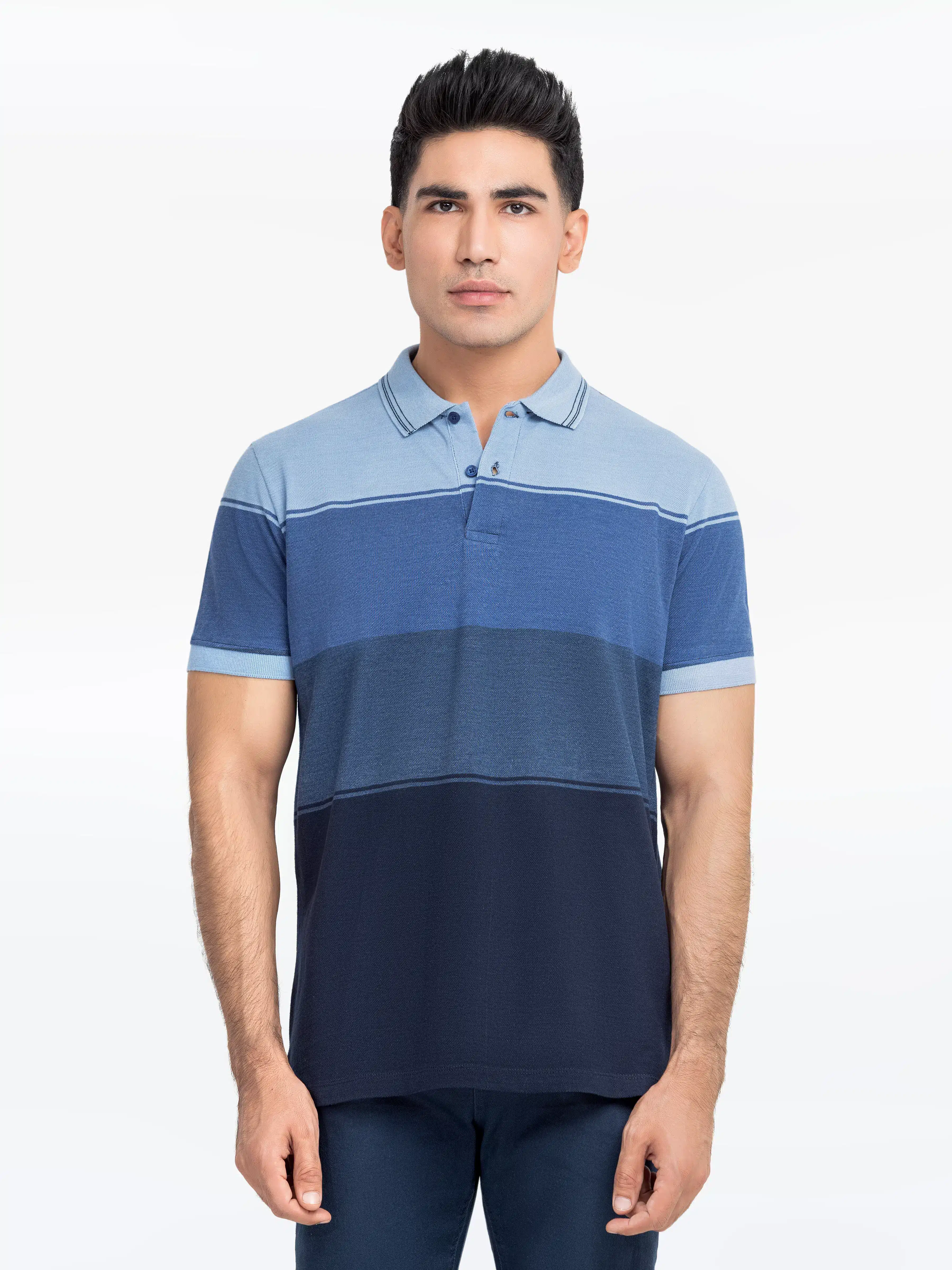 Men's Blue Polo Shirt - EMTPS24-007 - Image 2