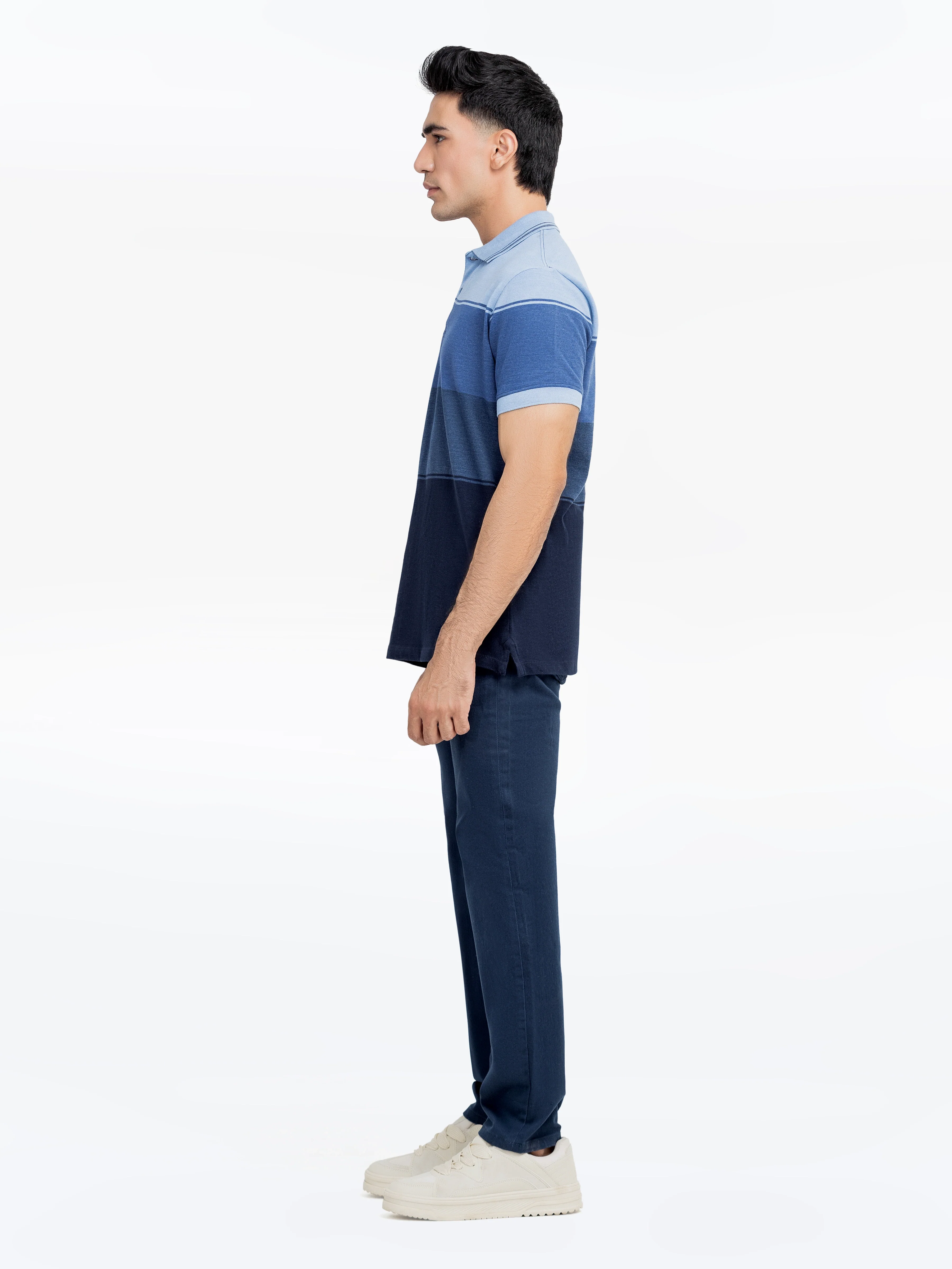 Men's Blue Polo Shirt - EMTPS24-007 - Image 4