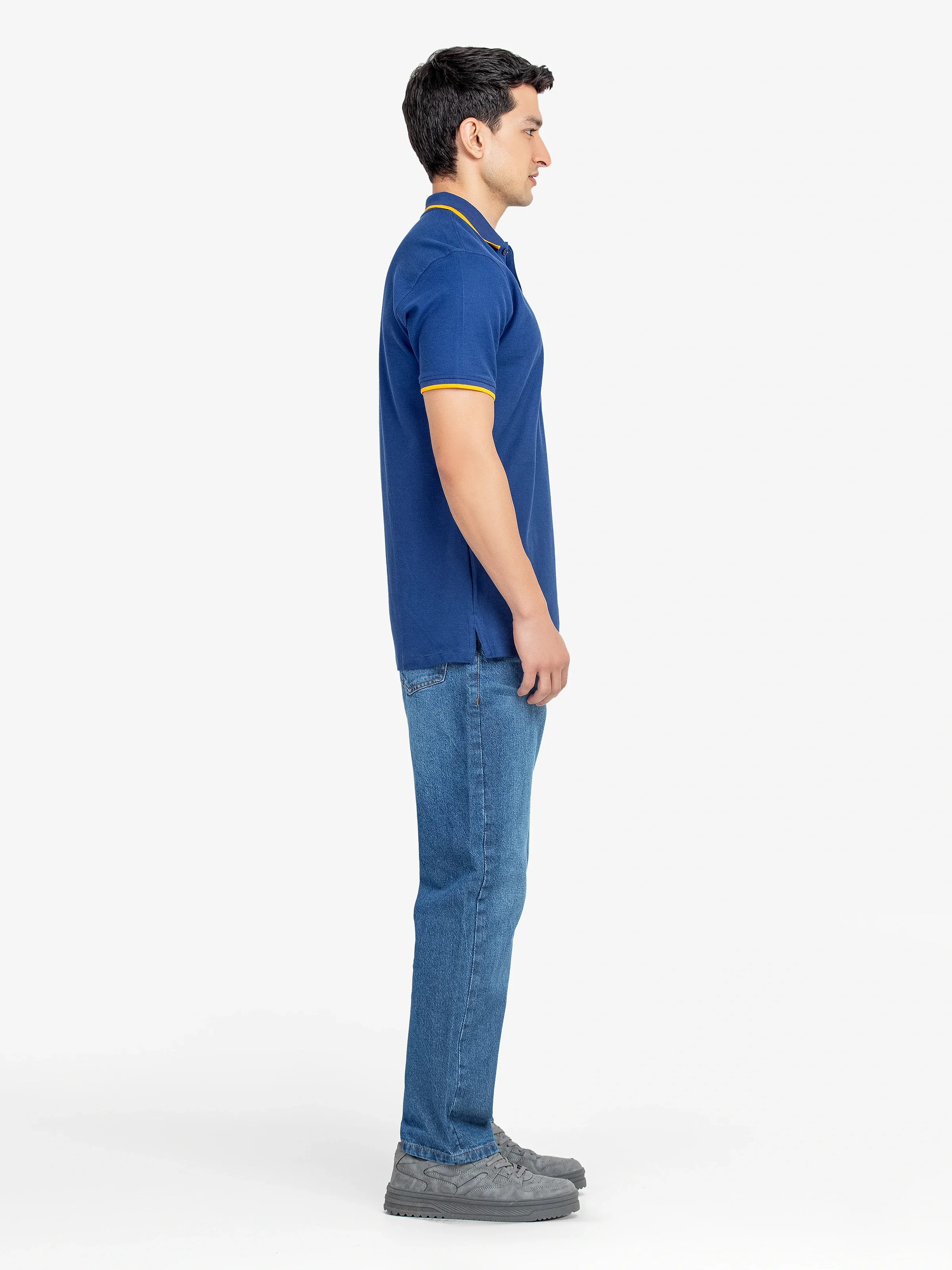 Men's Blue Polo Shirt - EMTPS5-005 - Image 4