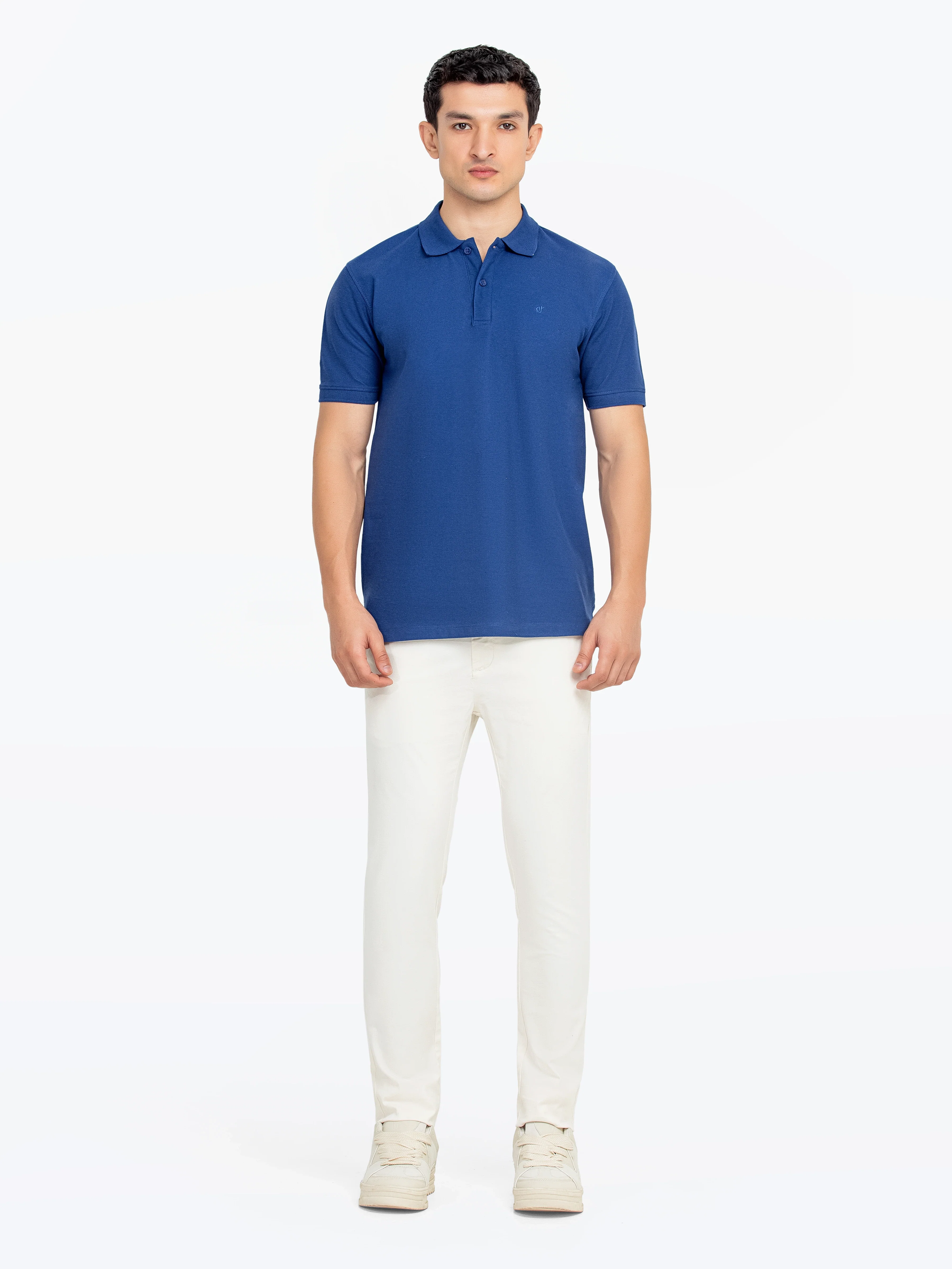 Men's Blue Polo Shirt - EMTPS5-049 - Image 2