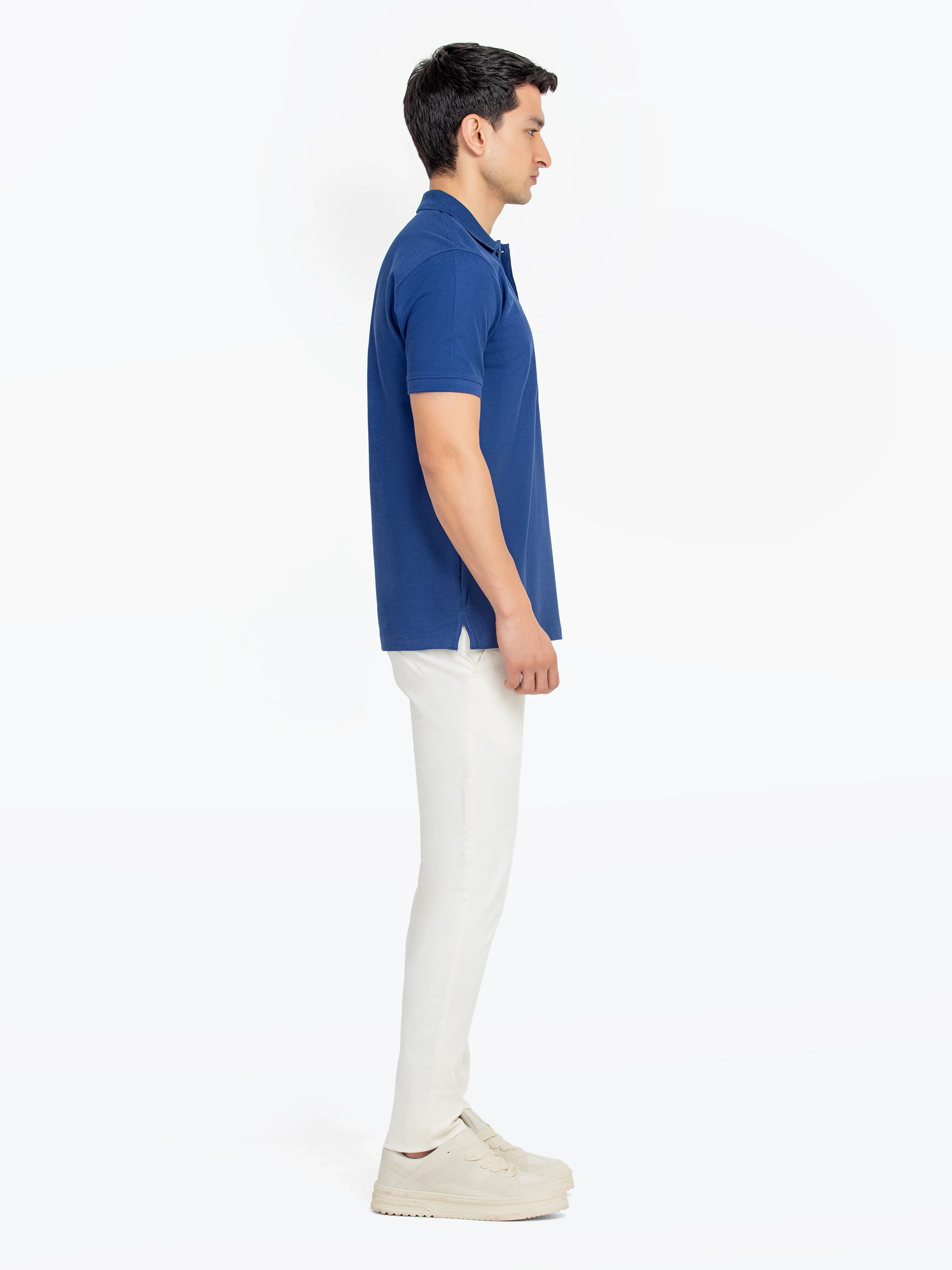 Men's Blue Polo Shirt - EMTPS5-049 - Image 4