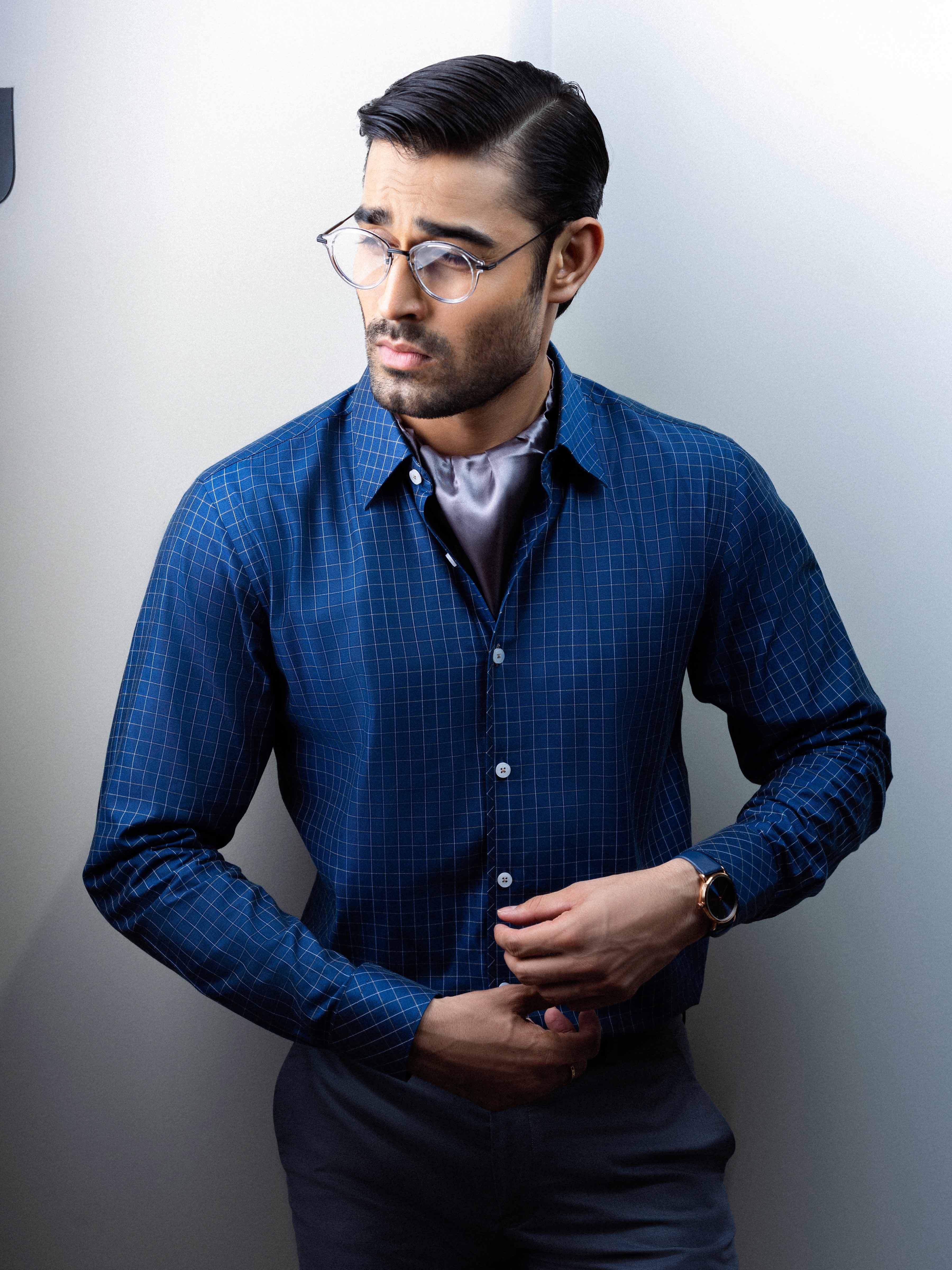 Men's Blue Shirt - EMTSB5-176 - Image 5
