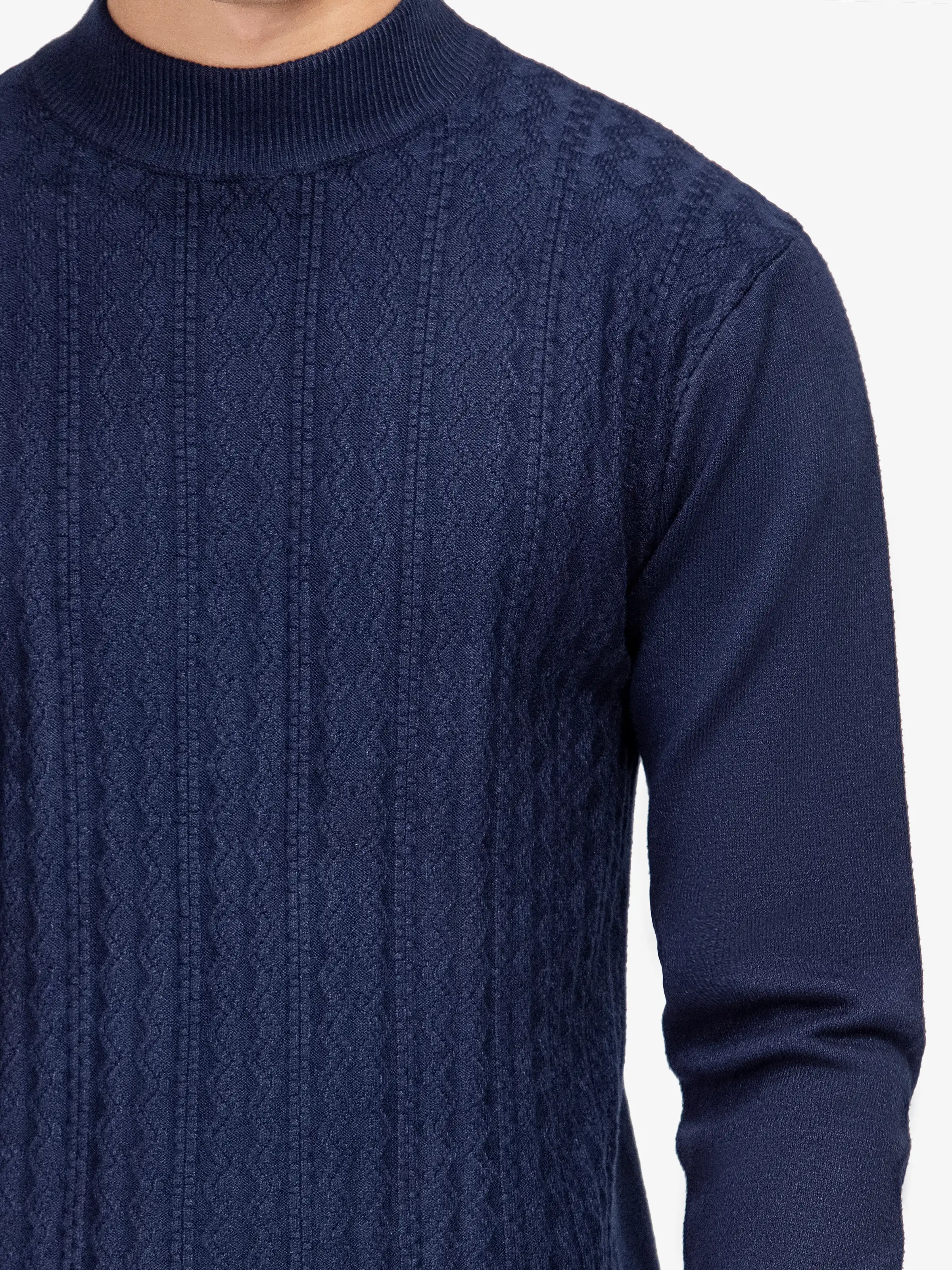 Men's Blue Sweater - EMTSWT5-006 - Image 2