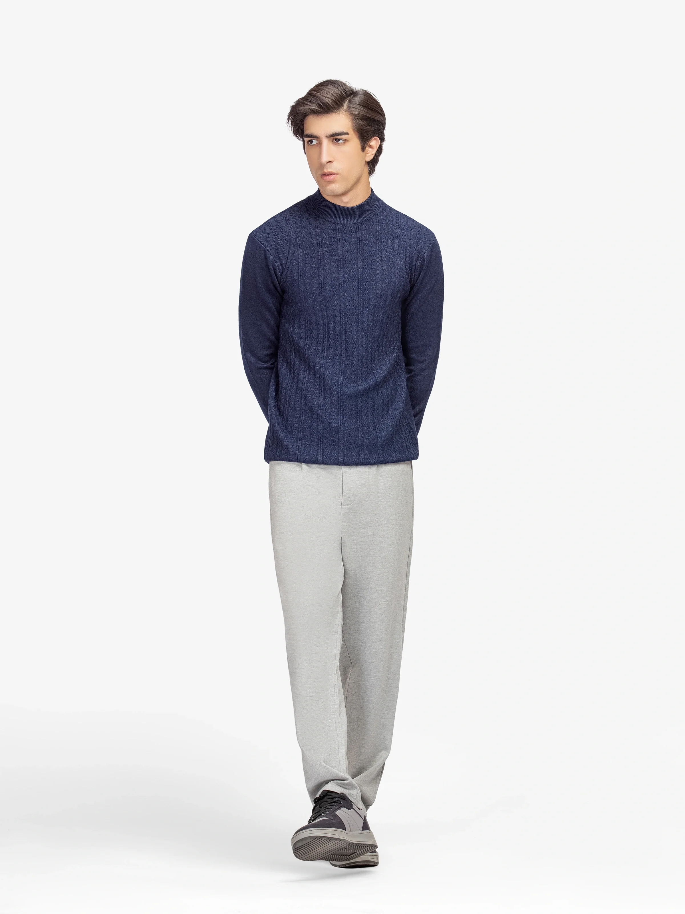 Men's Blue Sweater - EMTSWT5-006 - Image 3