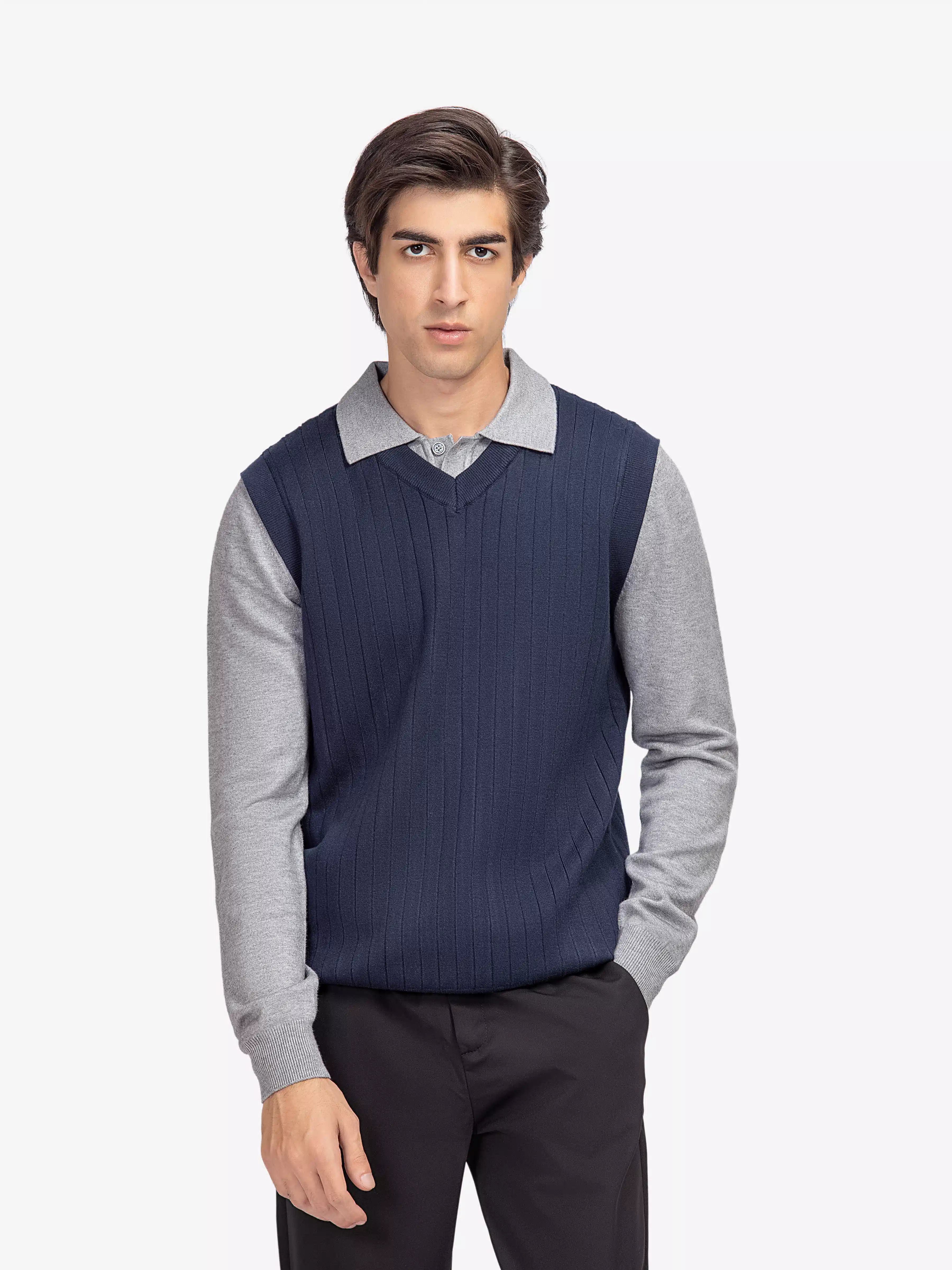 Men's Blue Sweater - EMTSWT5-021
