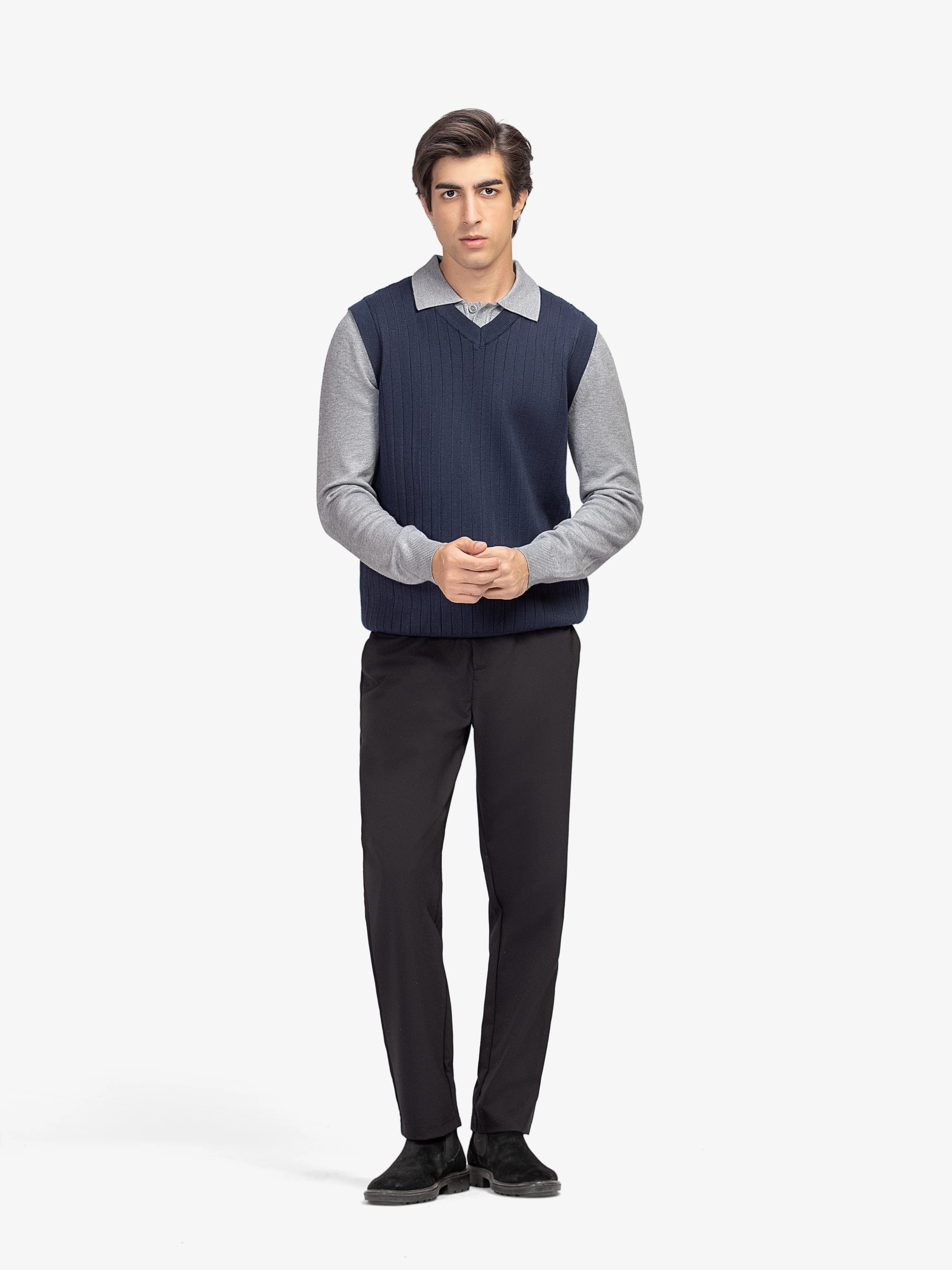 Men's Blue Sweater - EMTSWT5-021 - Image 3