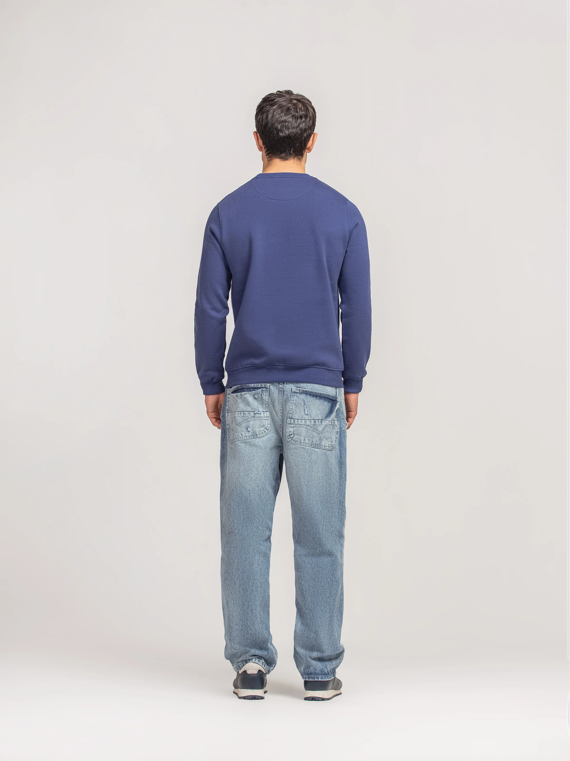 Men's Blue Sweatshirt - EMTSS5-004 - Image 5