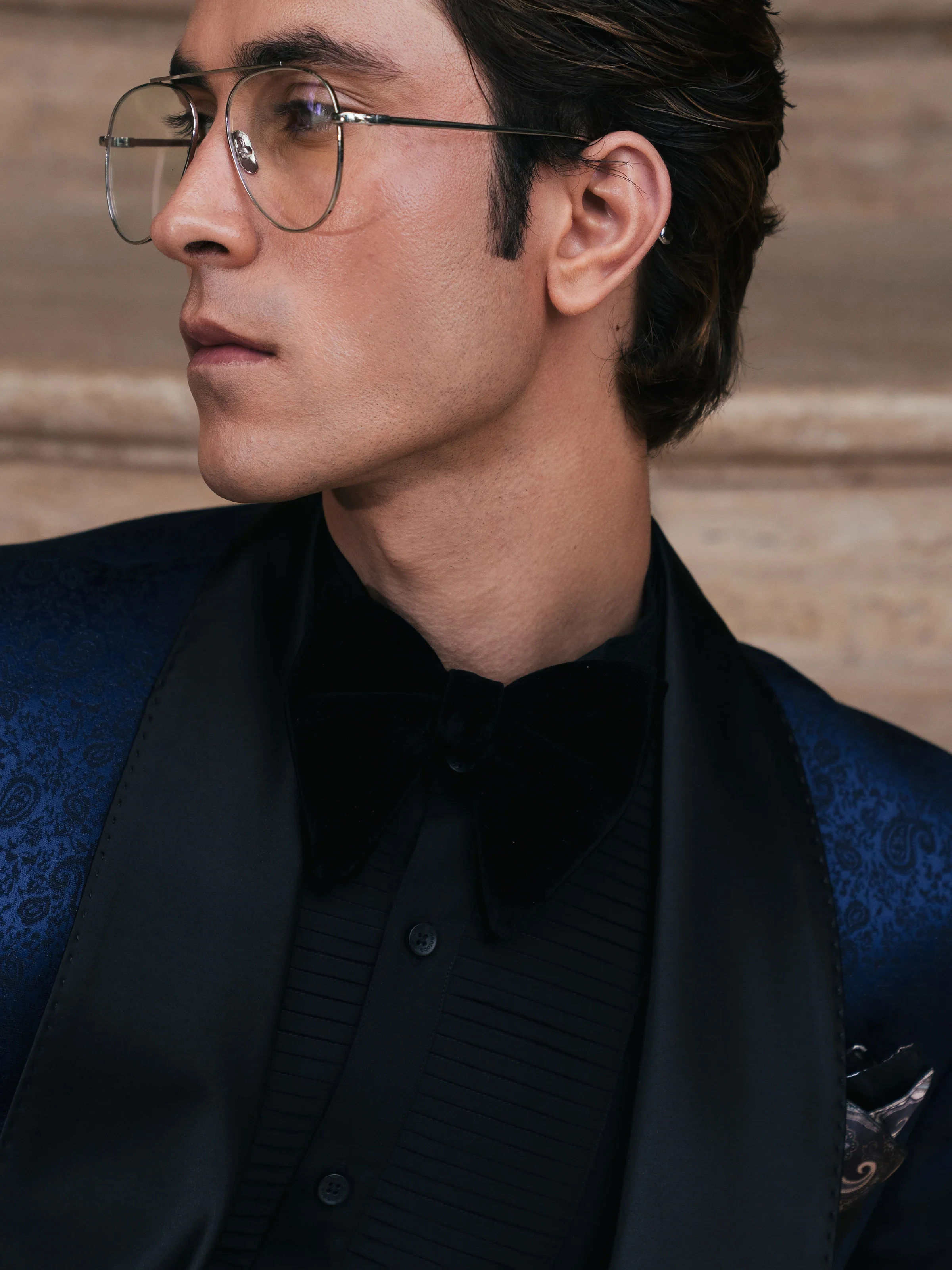 Cross Dinner Collar Tuxedo Suit - ECMTCPT5-1012 - Image 3