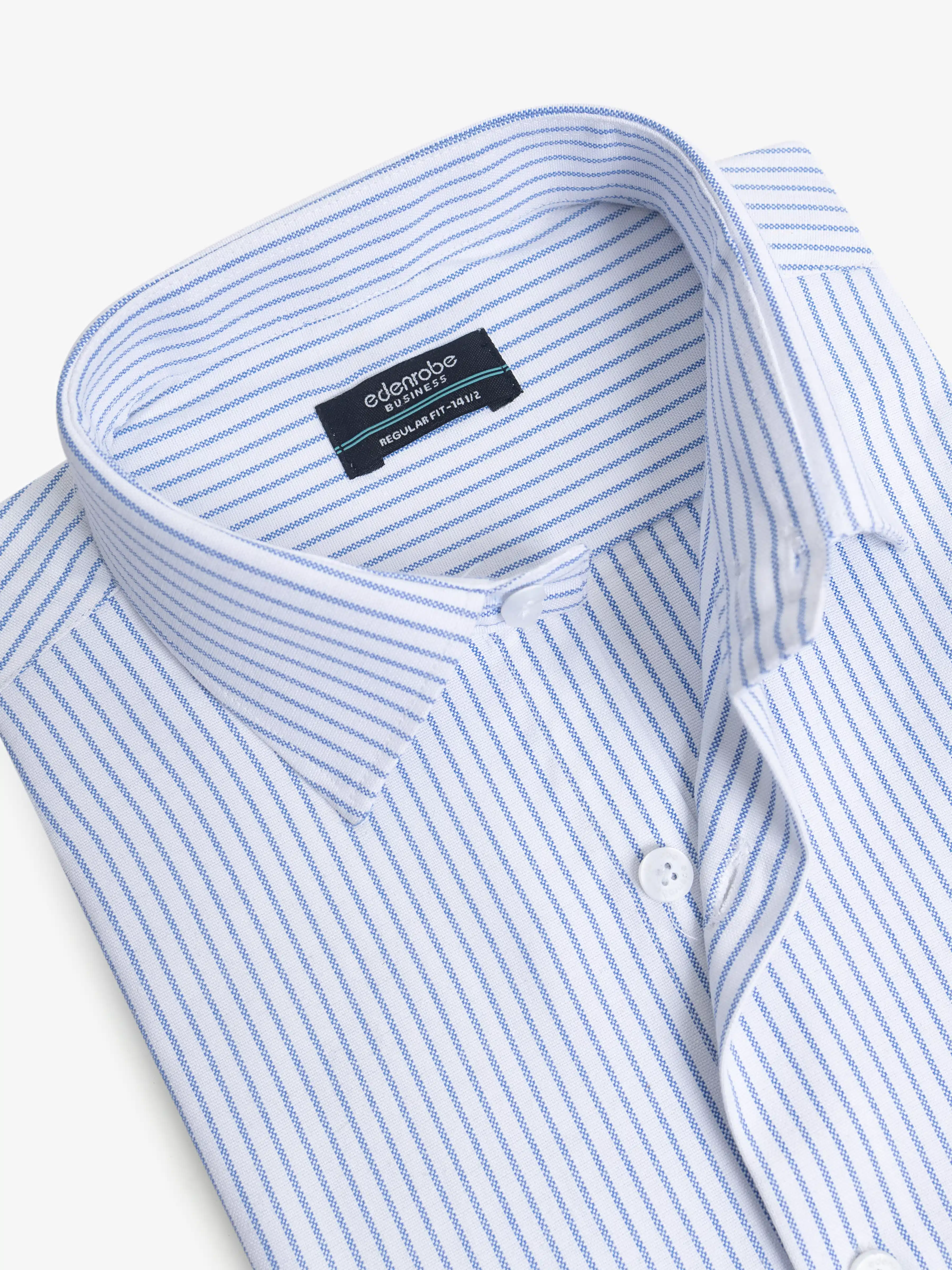Men's Blue & White Shirt - EMTSB6-211 - Image 2