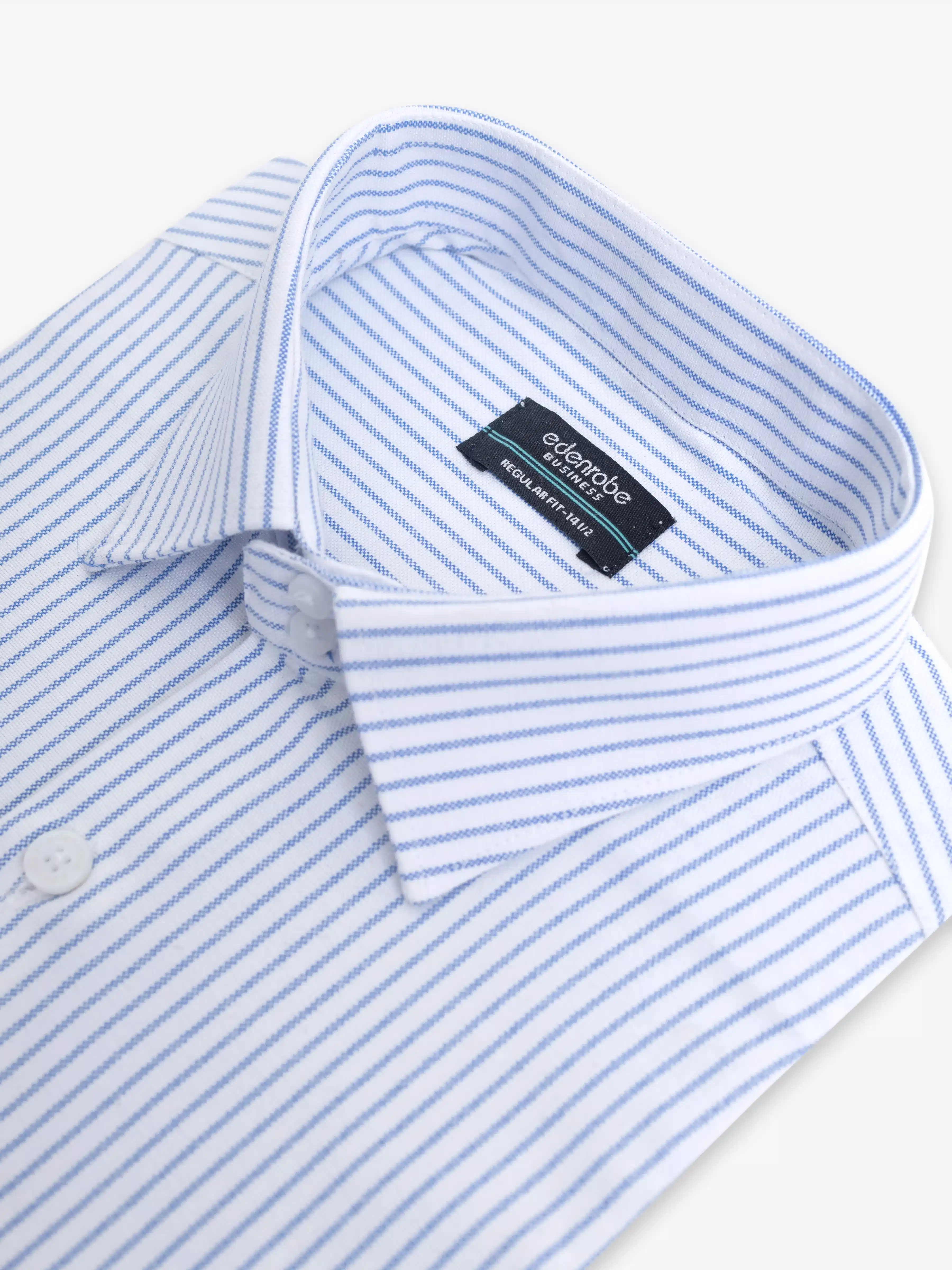 Men's Blue & White Shirt - EMTSB6-211 - Image 4