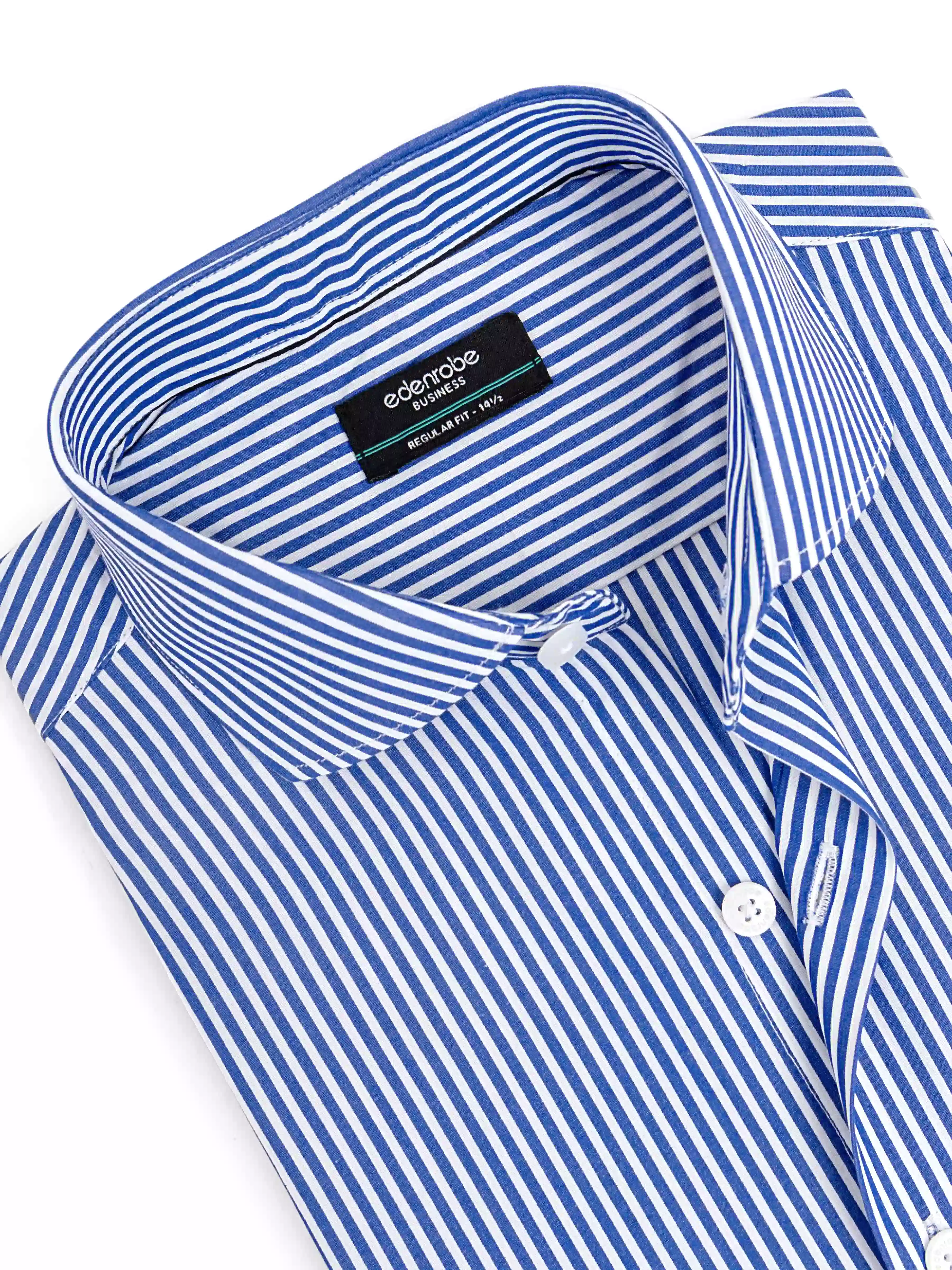 Men's Blue & White Shirt - EMTSB6-219 - Image 2
