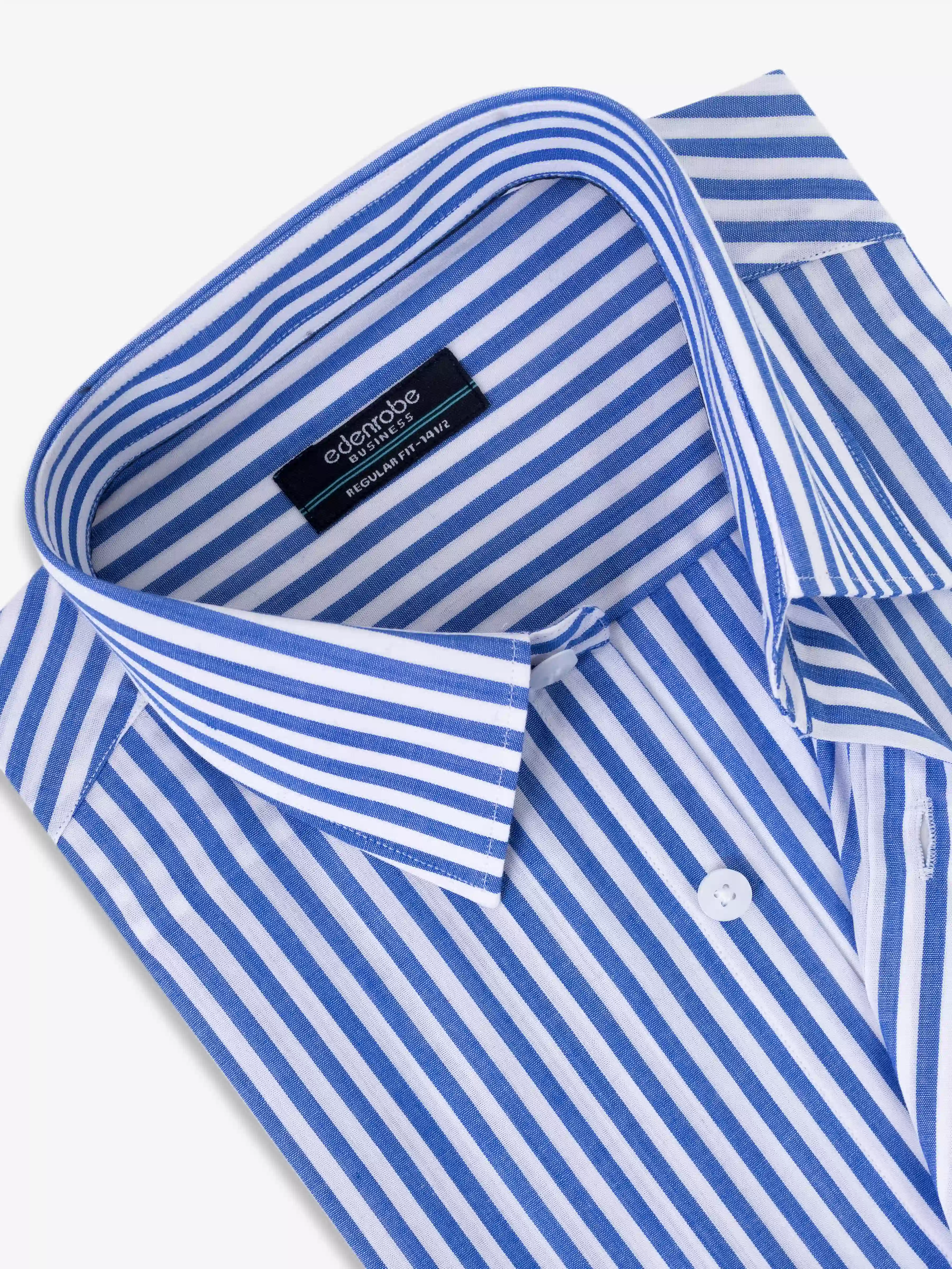 Men's Blue & White Shirt - EMTSB6-224 - Image 2