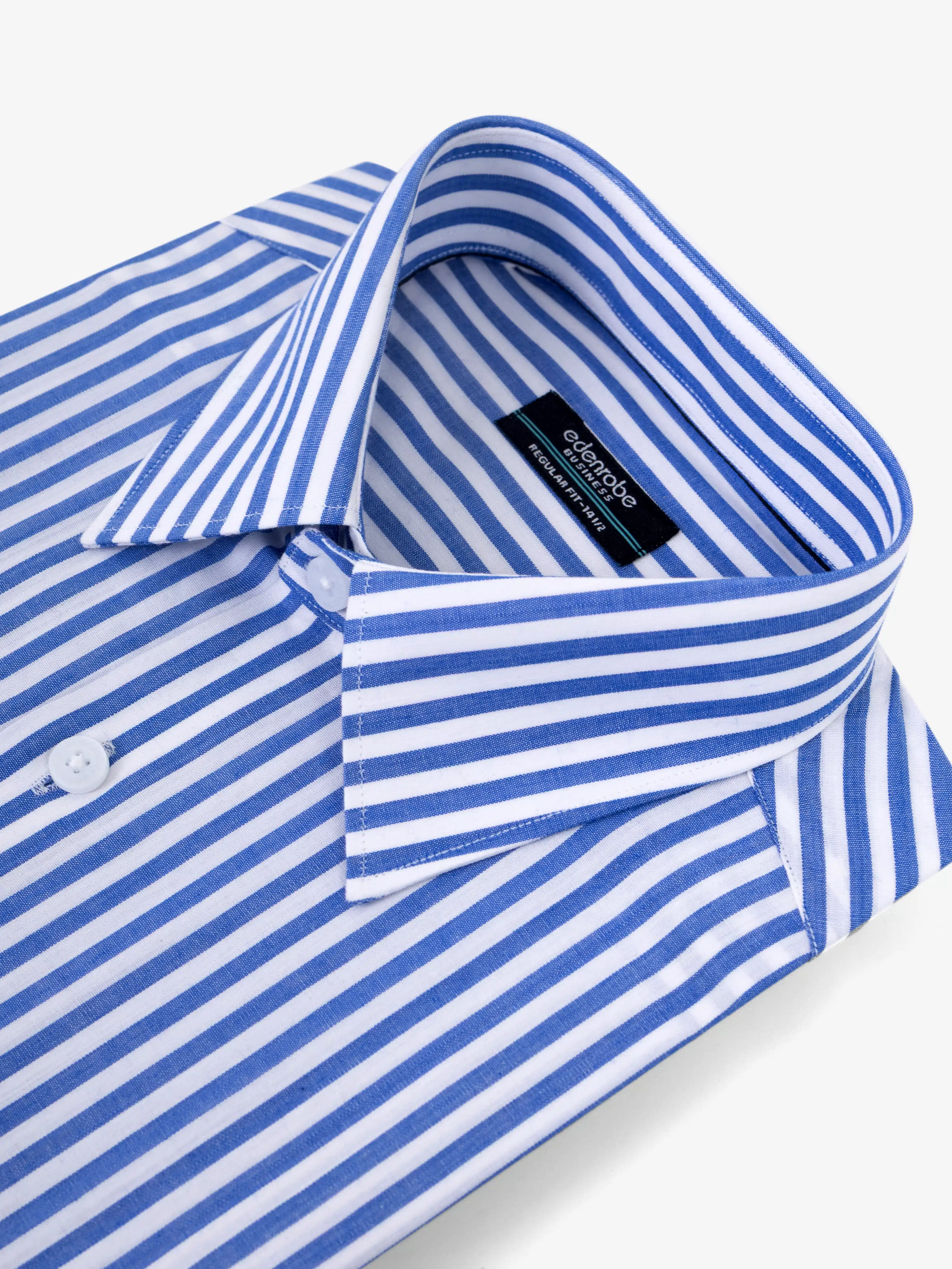 Men's Blue & White Shirt - EMTSB6-224 - Image 4