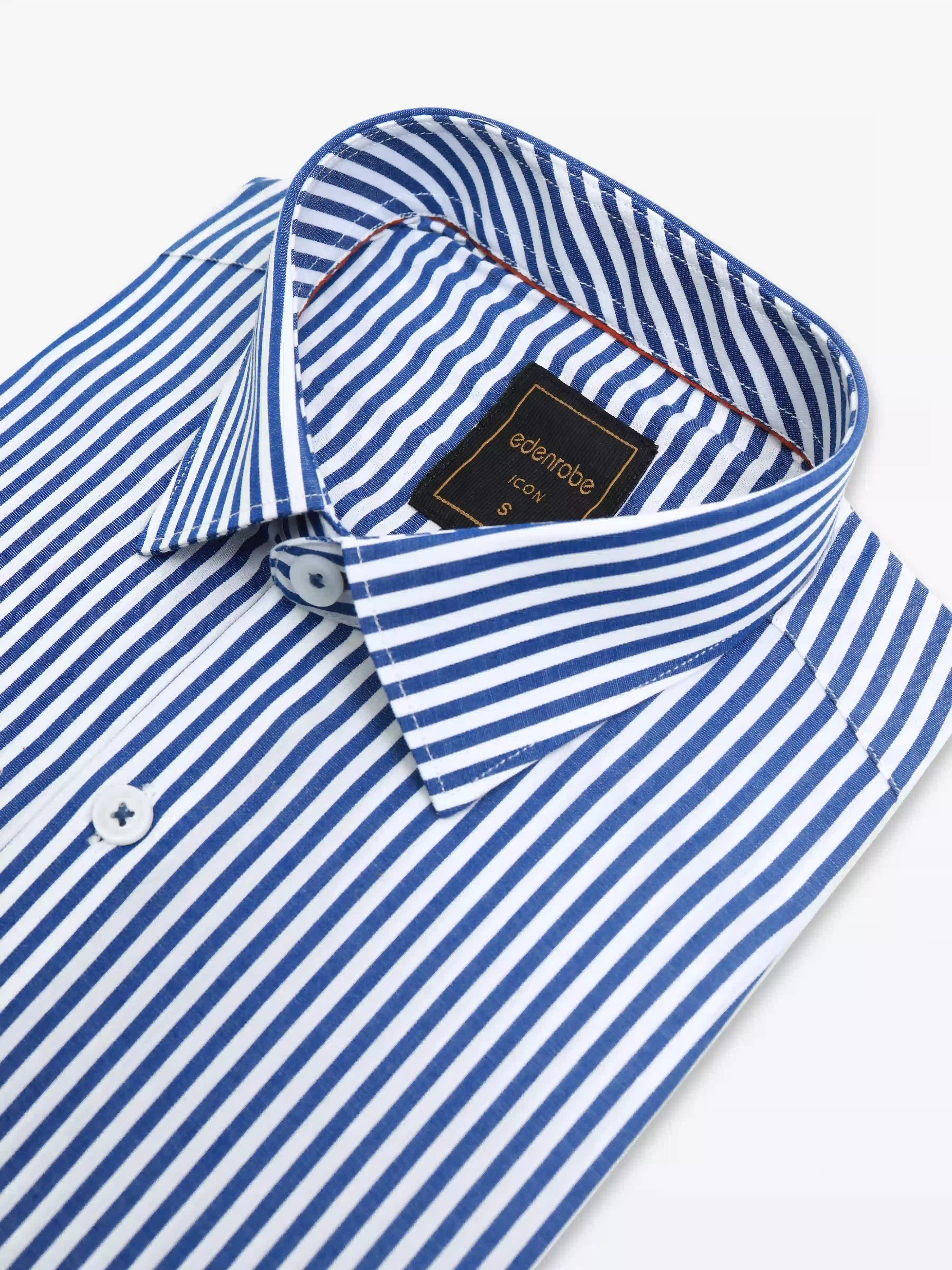 Men's Blue & White Shirt - EMTSI24-50726 - Image 3