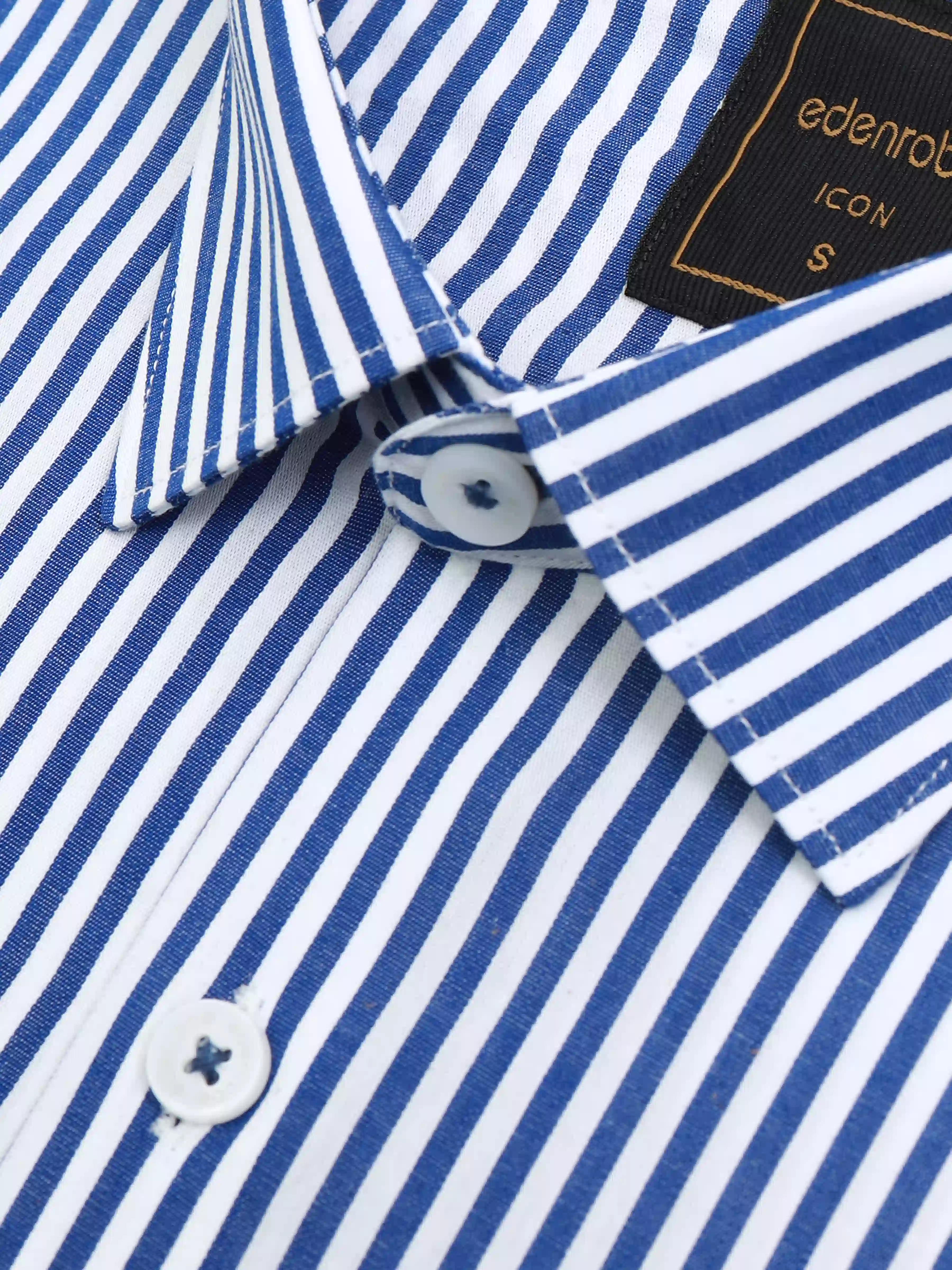 Men's Blue & White Shirt - EMTSI24-50726 - Image 4