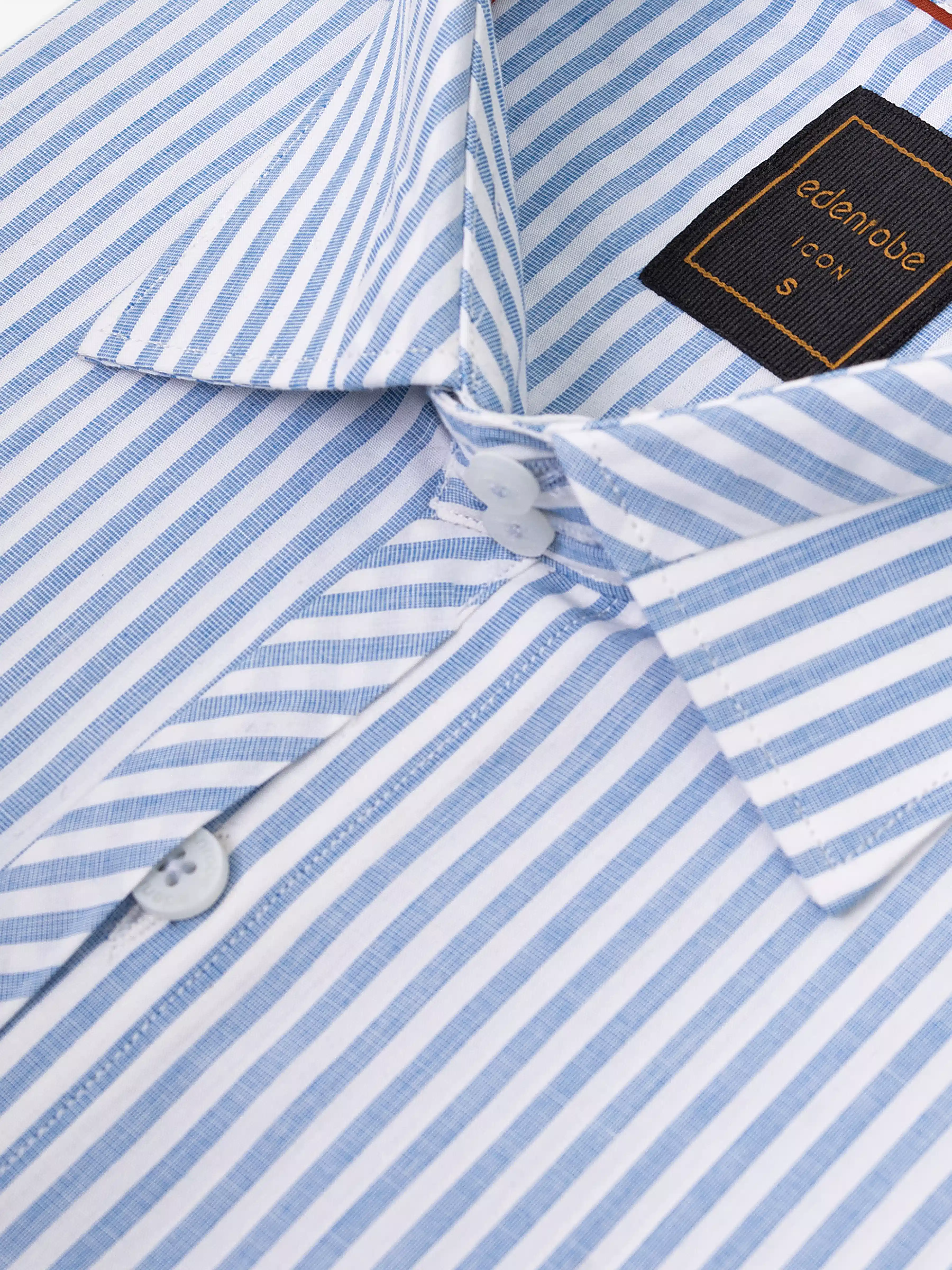 Men's Blue & White Shirt - EMTSI5-50822 - Image 2