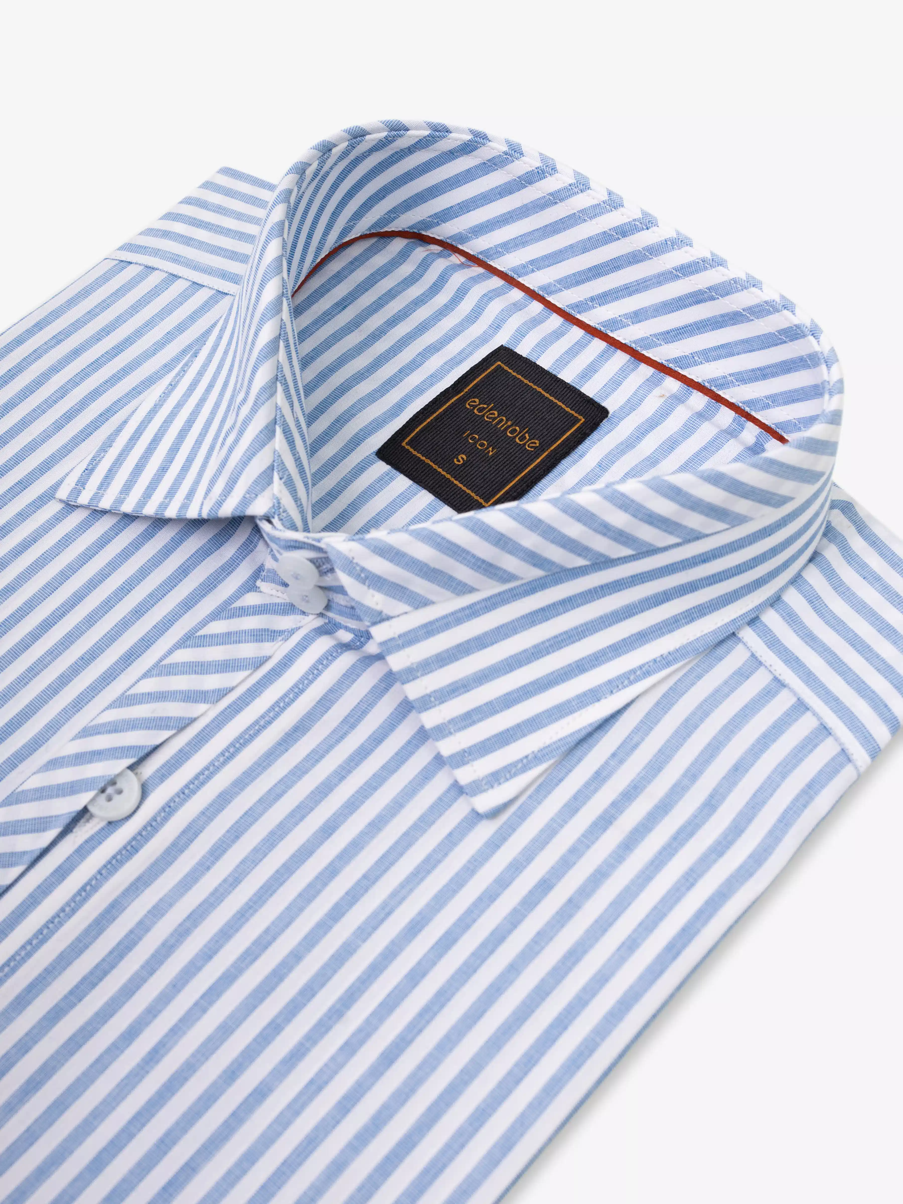 Men's Blue & White Shirt - EMTSI5-50822 - Image 3