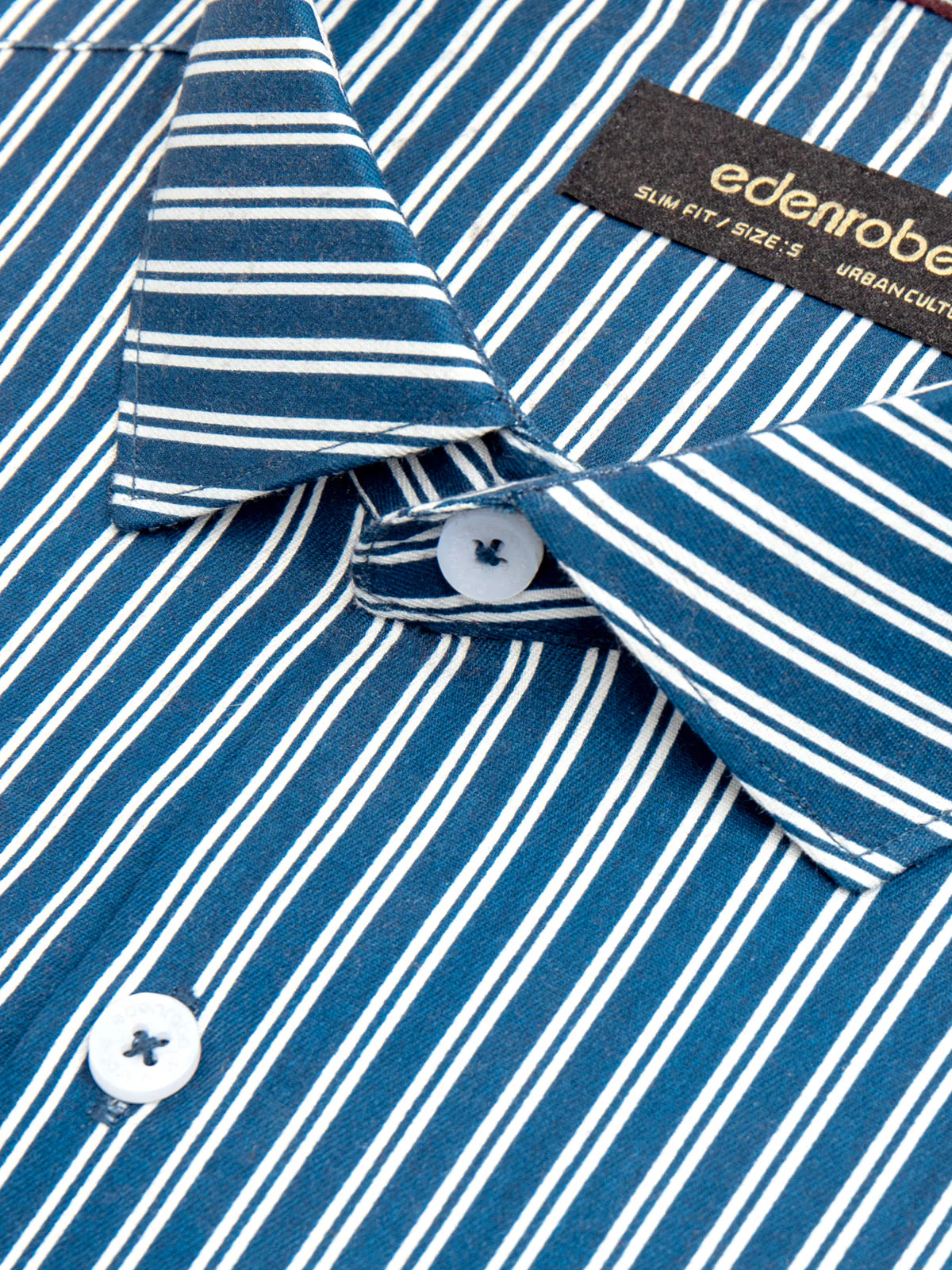 Men's Blue & White Shirt - EMTSUC23-191 - Image 3