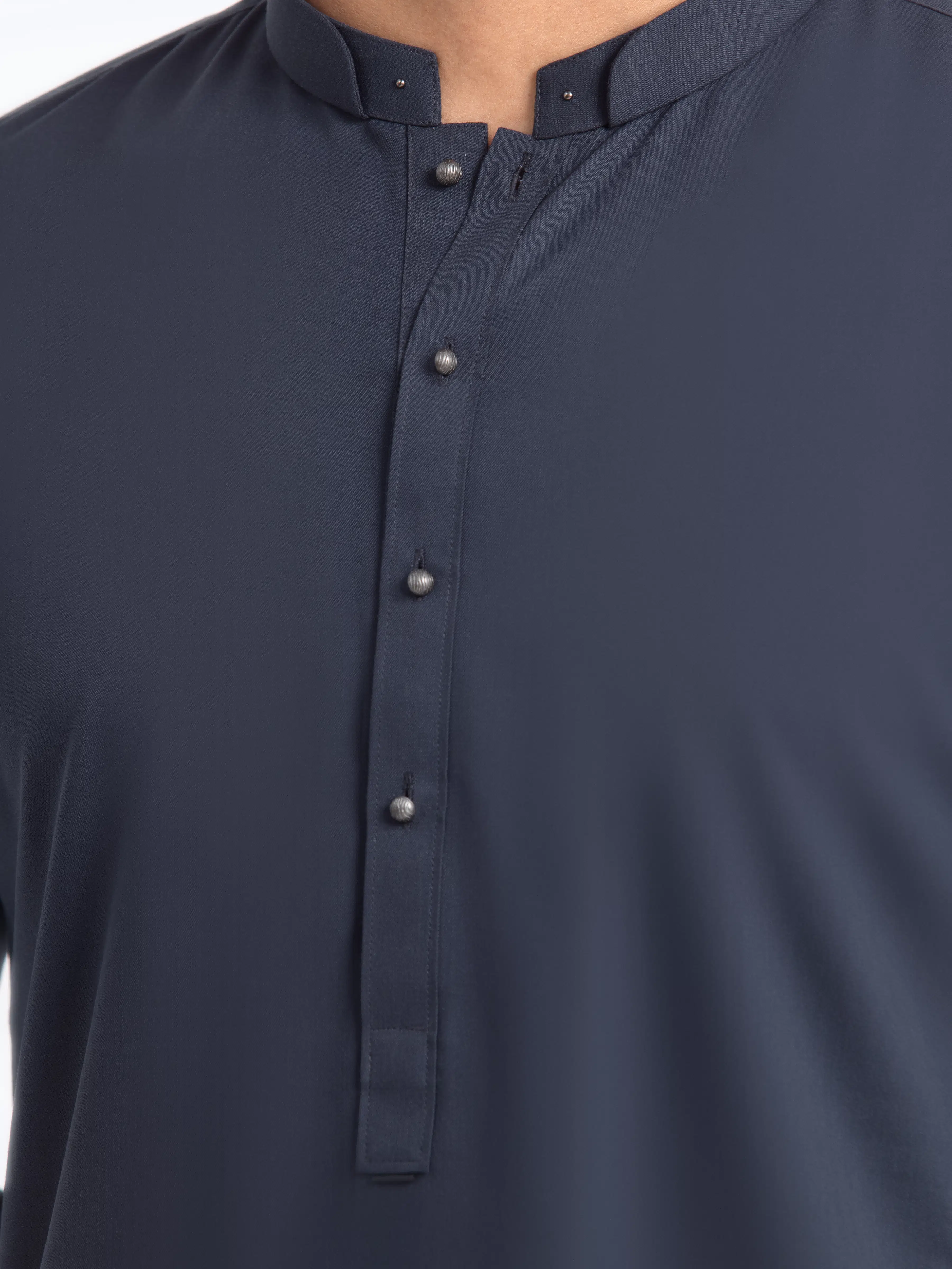 Men's Bluish Teal Kurta Pajama - EMTKPT24-044 - Image 3