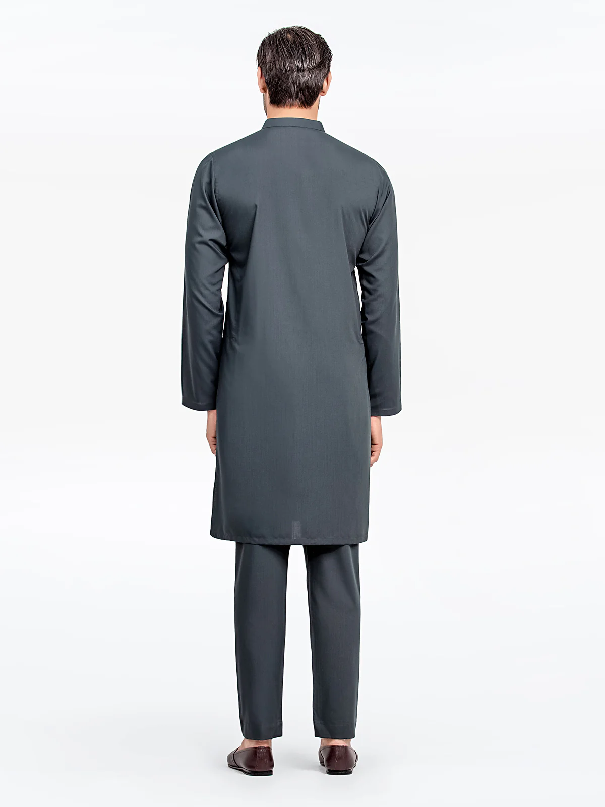 Men's Bottle Green Kurta Pajama - EMTKPT24-022 - Image 5