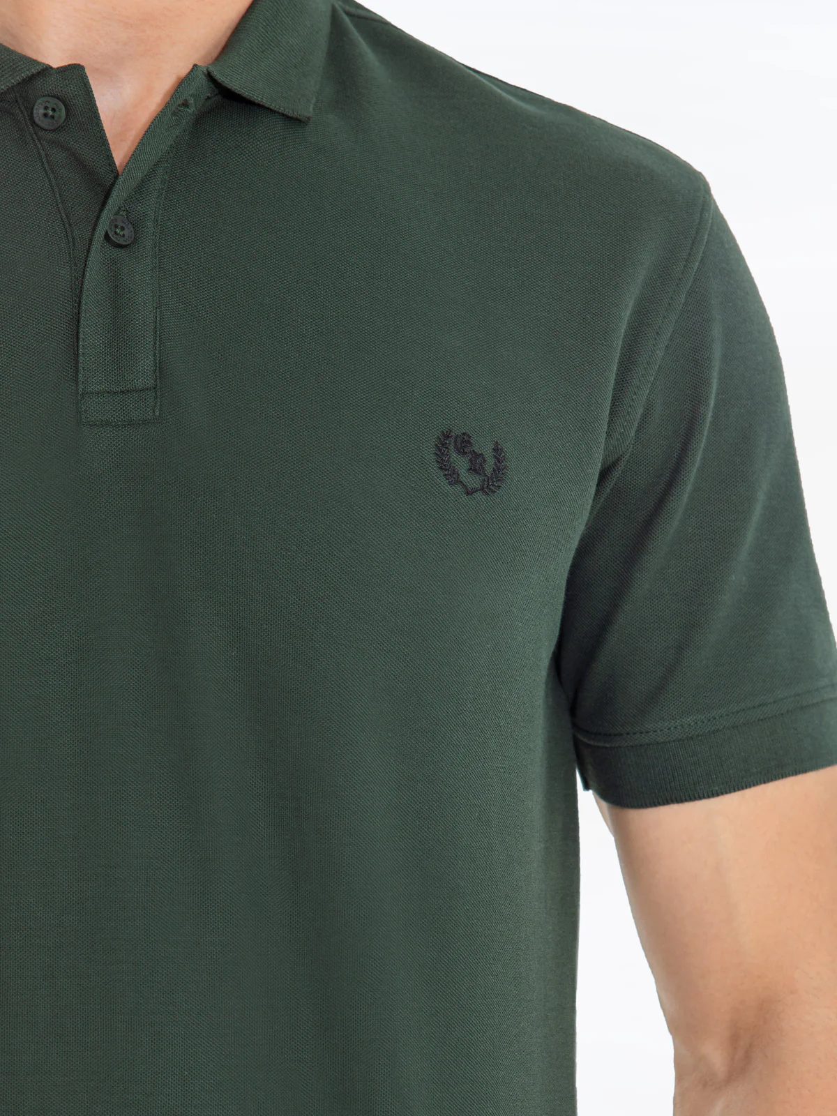 Men's Bottle Green Polo Shirt - EMTPS24-037 - Image 3