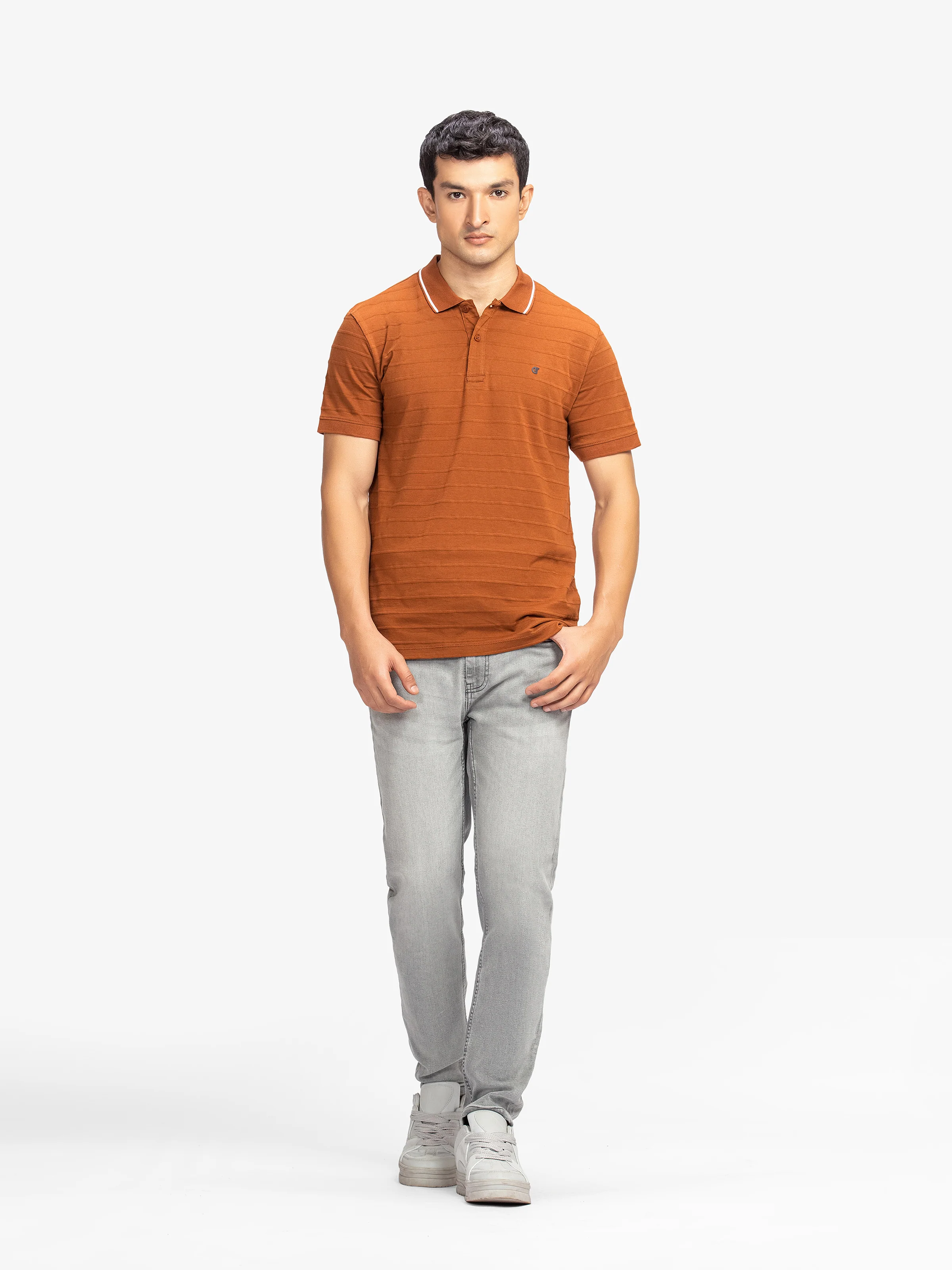 Men's Bronze Polo Shirt - EMTPS5-021 - Image 2